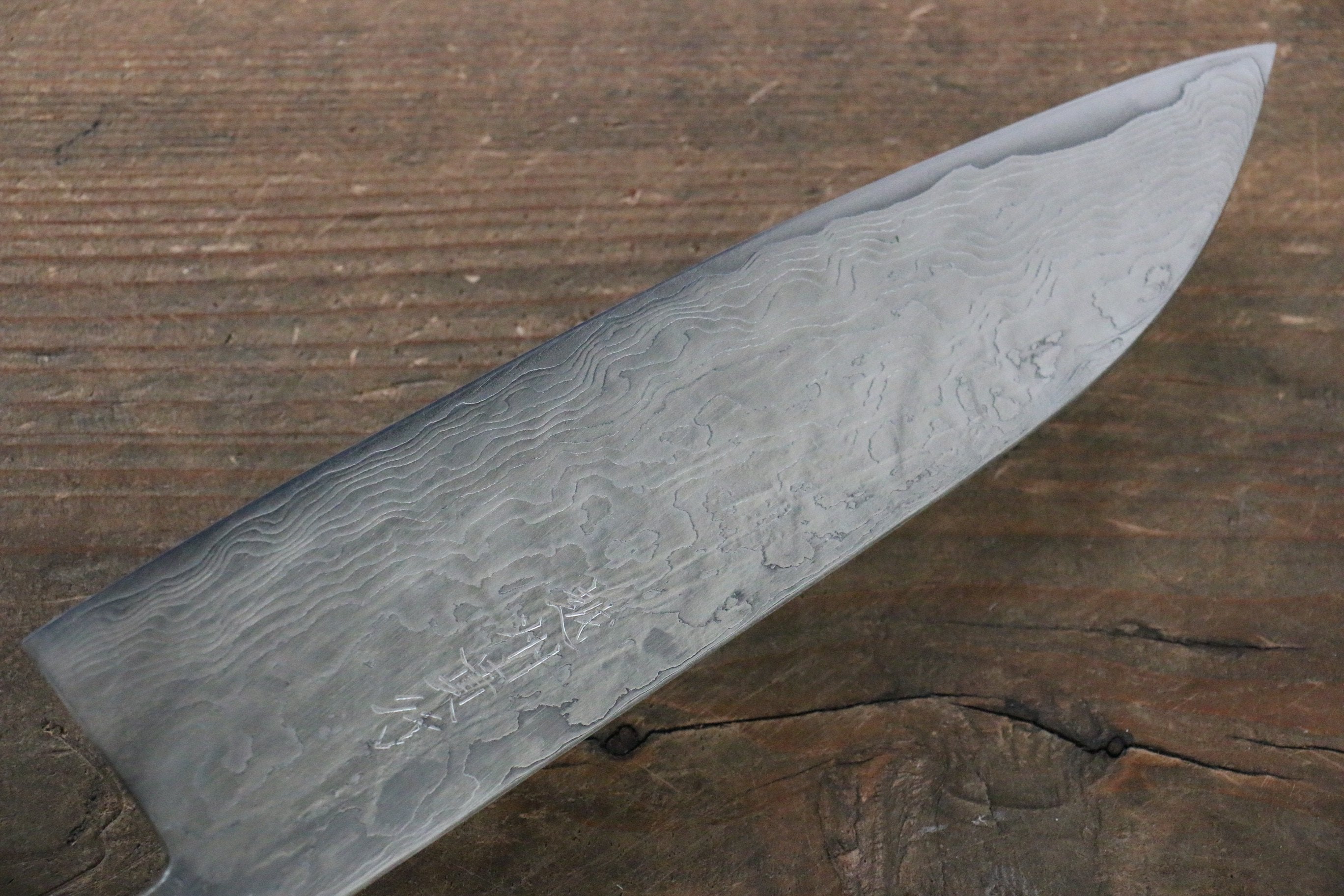 Takayuki Iwai VG10 Fumon Damascus Series Santoku Japanese Chef Knife 165mm Washiki - Seisuke Knife