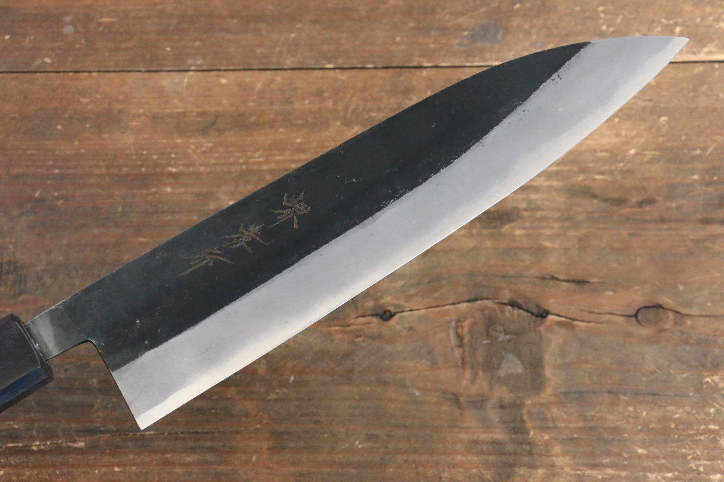Sakai Takayuki Blue Steel No.2 Kurouchi Gyuto 210mm Walnut Handle - Seisuke Knife