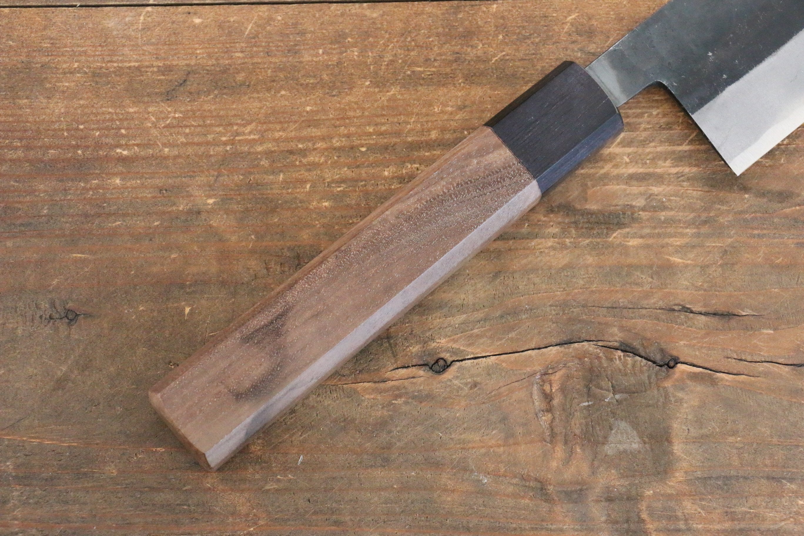 Sakai Takayuki Blue Steel No.2 Kurouchi Gyuto 210mm Walnut Handle - Seisuke Knife