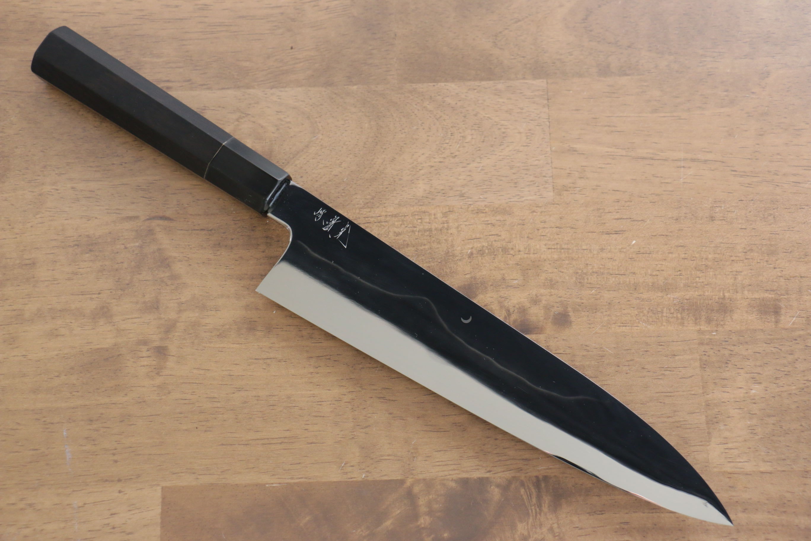 Jikko Fujisan Honyaki White Steel No.3 Gyuto 240mm Ebony Wood Handle Kasumi - Seisuke Knife