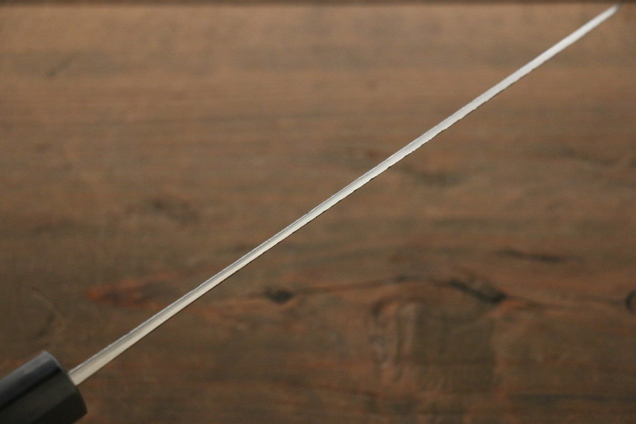 Yu Kurosaki Blue Super Clad Hammered Kurouchi Santoku Japanese Chef Knife 165mm - Seisuke Knife