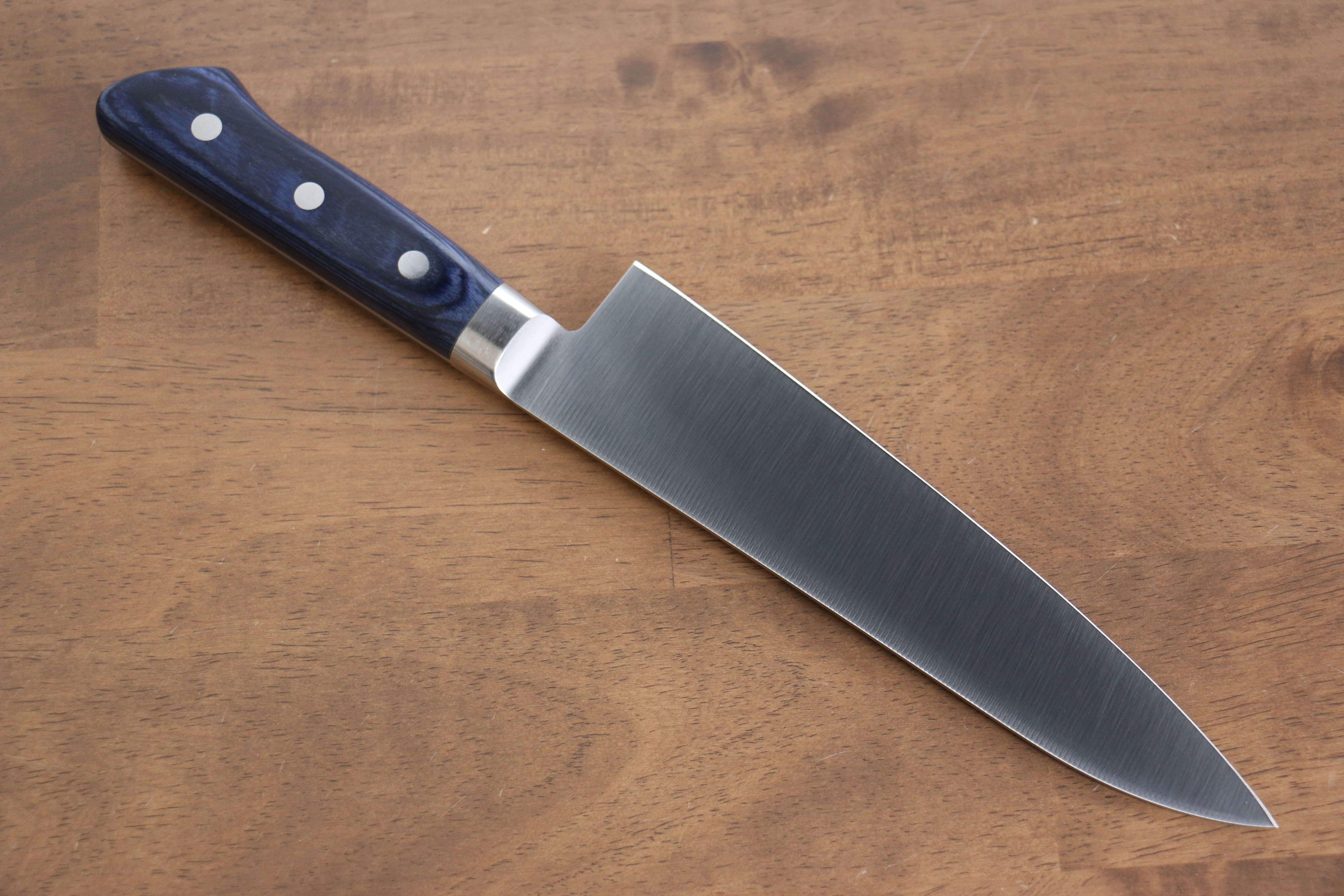 Seisuke Seiten Molybdenum Gyuto 180mm Blue Pakka wood Handle - Seisuke Knife