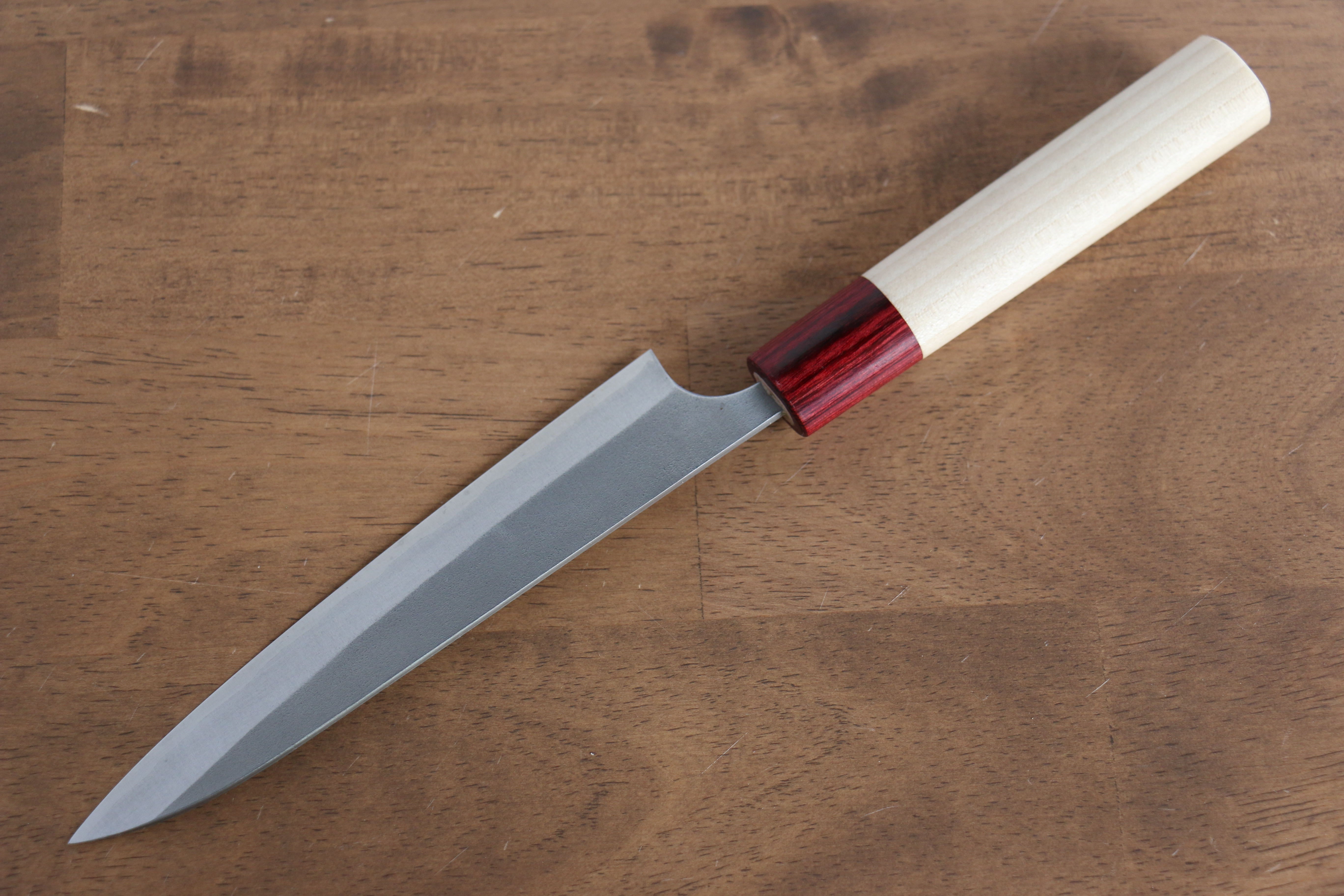 Masakage Yuki White Steel No.2 Nashiji Petty-Utility 120mm Magnolia Handle - Seisuke Knife