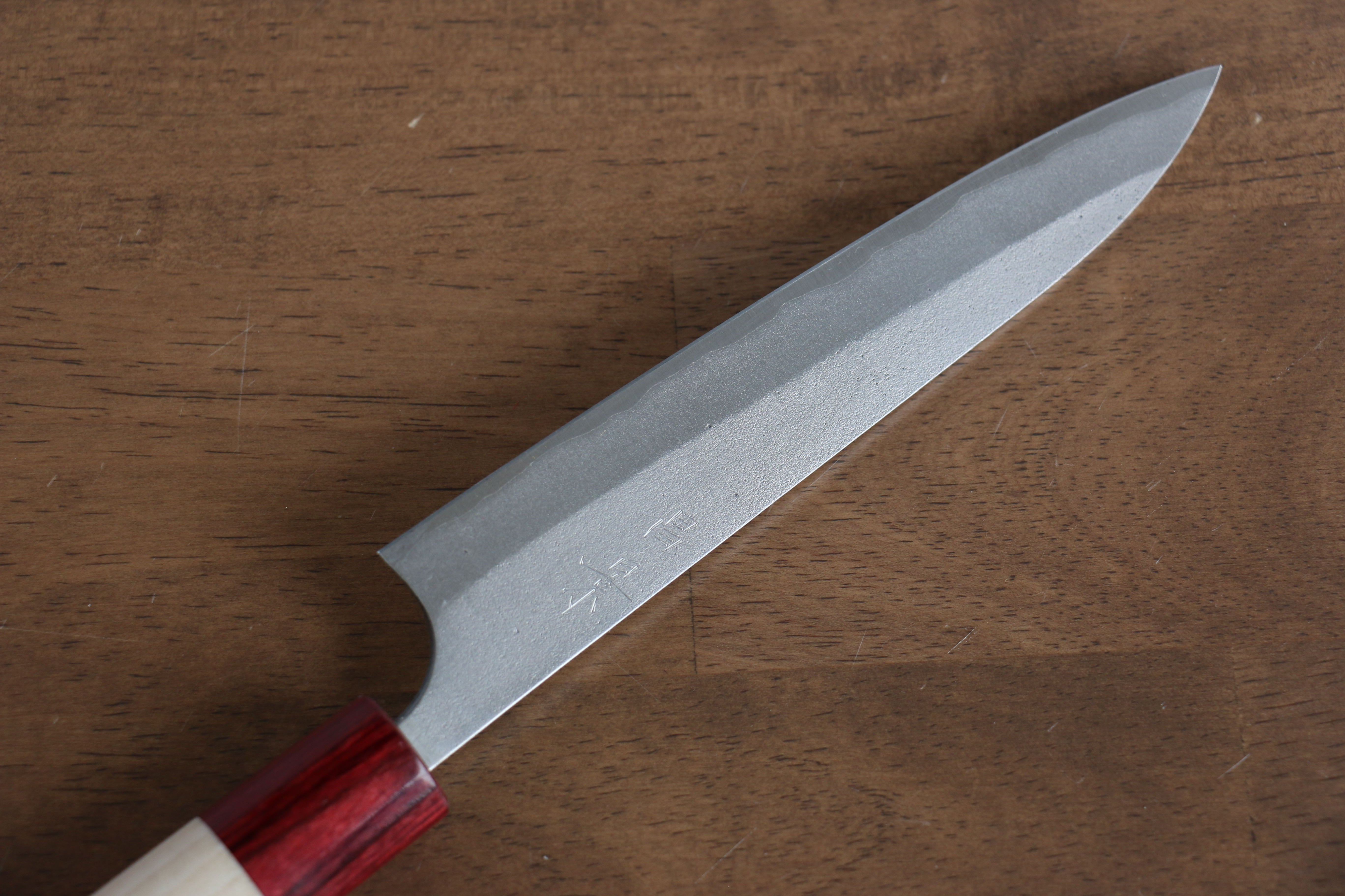 Masakage Yuki White Steel No.2 Nashiji Petty-Utility 120mm Magnolia Handle - Seisuke Knife