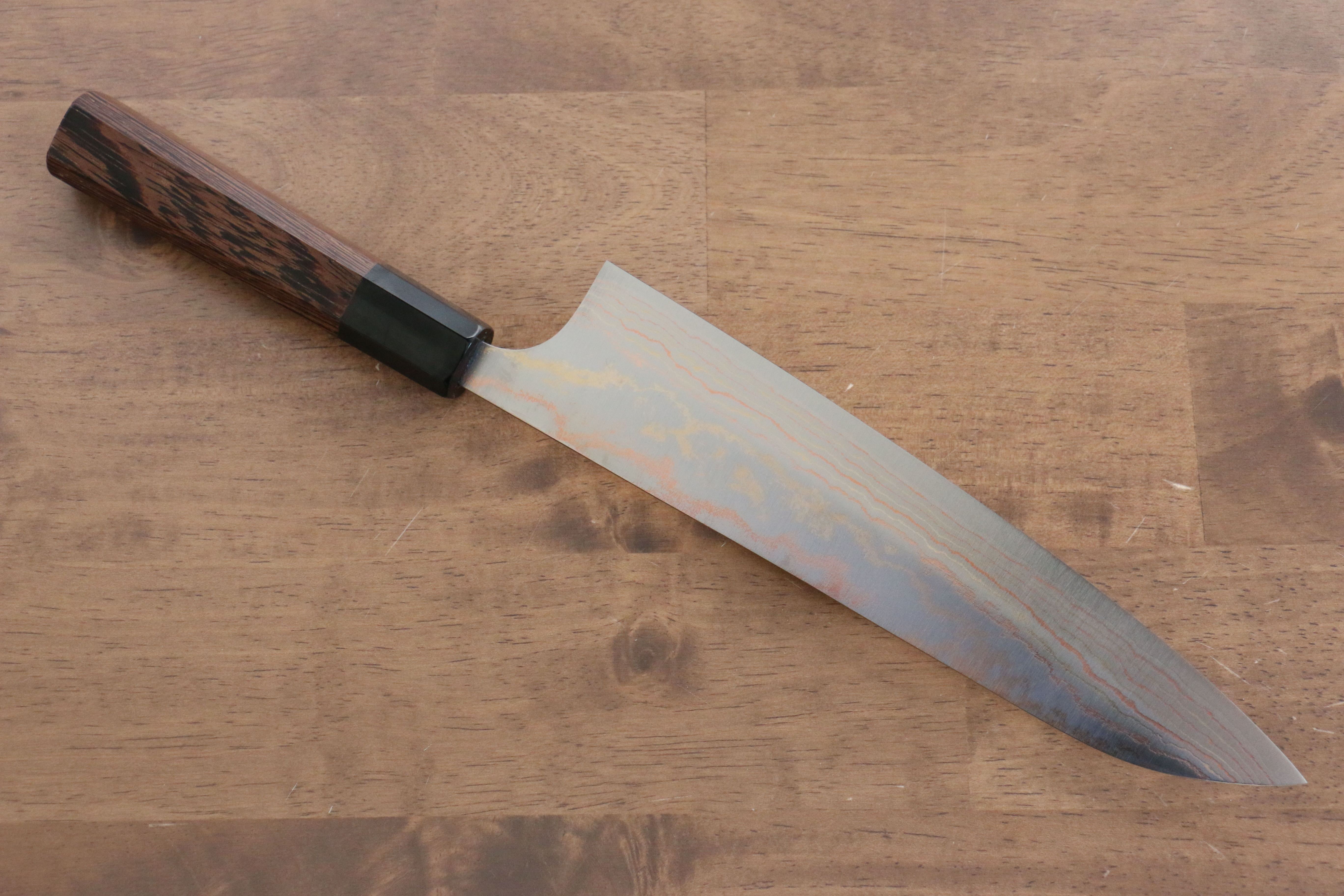 Yu Kurosaki Houou VG10 Colored Damascus Gyuto 210mm Wenge Handle - Seisuke Knife