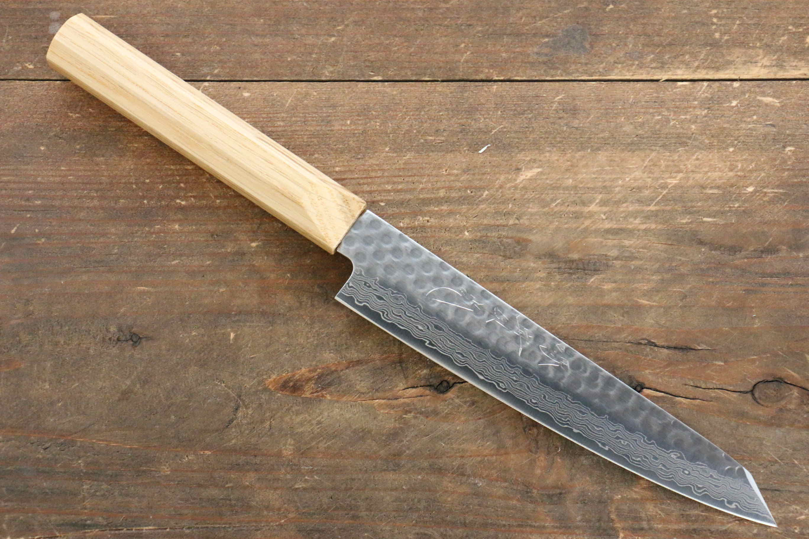 Jikko VG10 17 Layer Kiritsuke Petty-Utility 140mm Oak Handle - Seisuke Knife