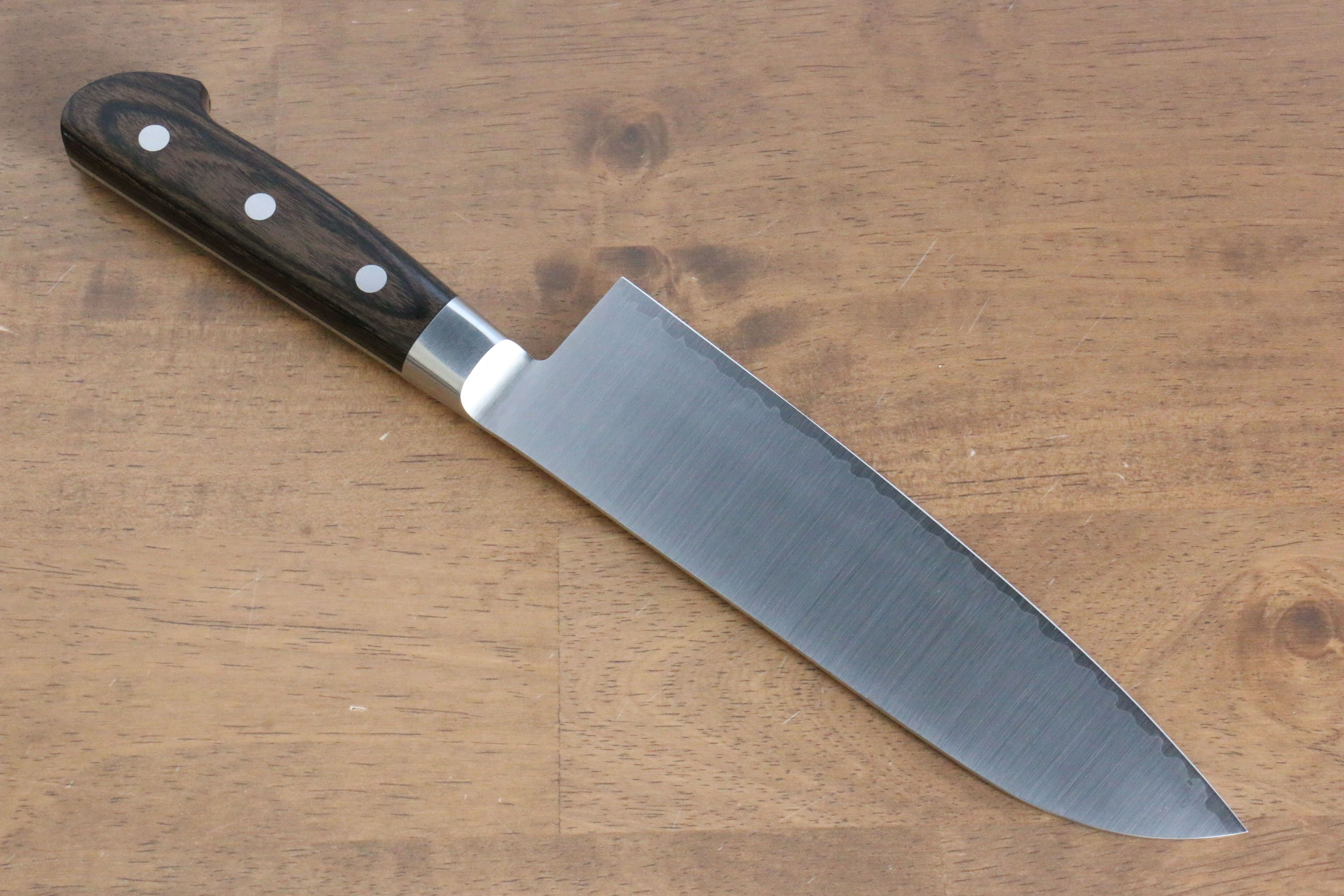 Seisuke SG2 Santoku 180mm Brown Pakka wood Handle - Seisuke Knife