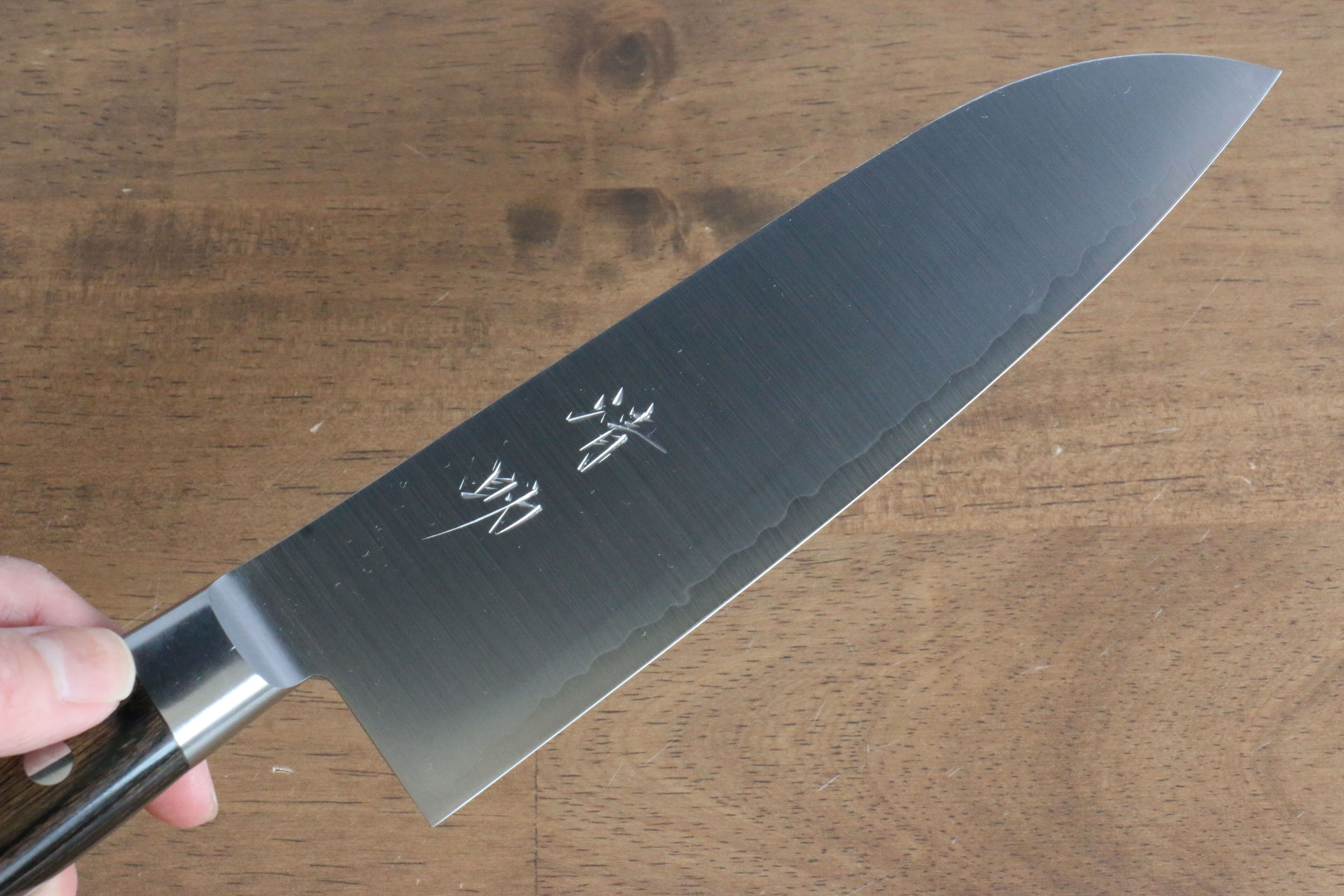 Seisuke SG2 Santoku 180mm Brown Pakka wood Handle - Seisuke Knife