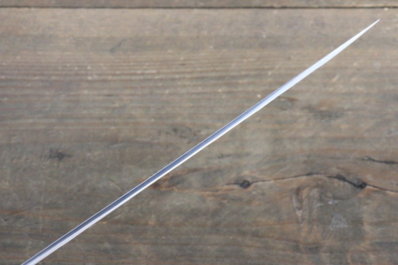 Seisuke Blue Steel No.2 Hammered Kurouchi Yanagiba 270mm Shitan Handle - Seisuke Knife
