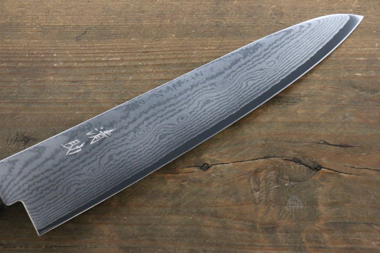 Seisuke VG10 63 Layer Damascus Gyuto 210mm Shitan Handle - Seisuke Knife
