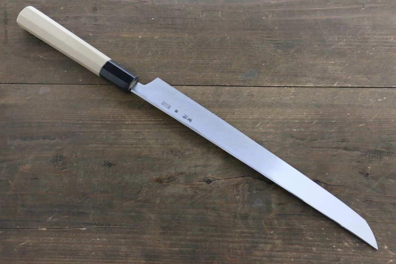 Choyo White Steel Mirrored Sakimaru Takohiki Japanese Chef Knife 270mm - Seisuke Knife