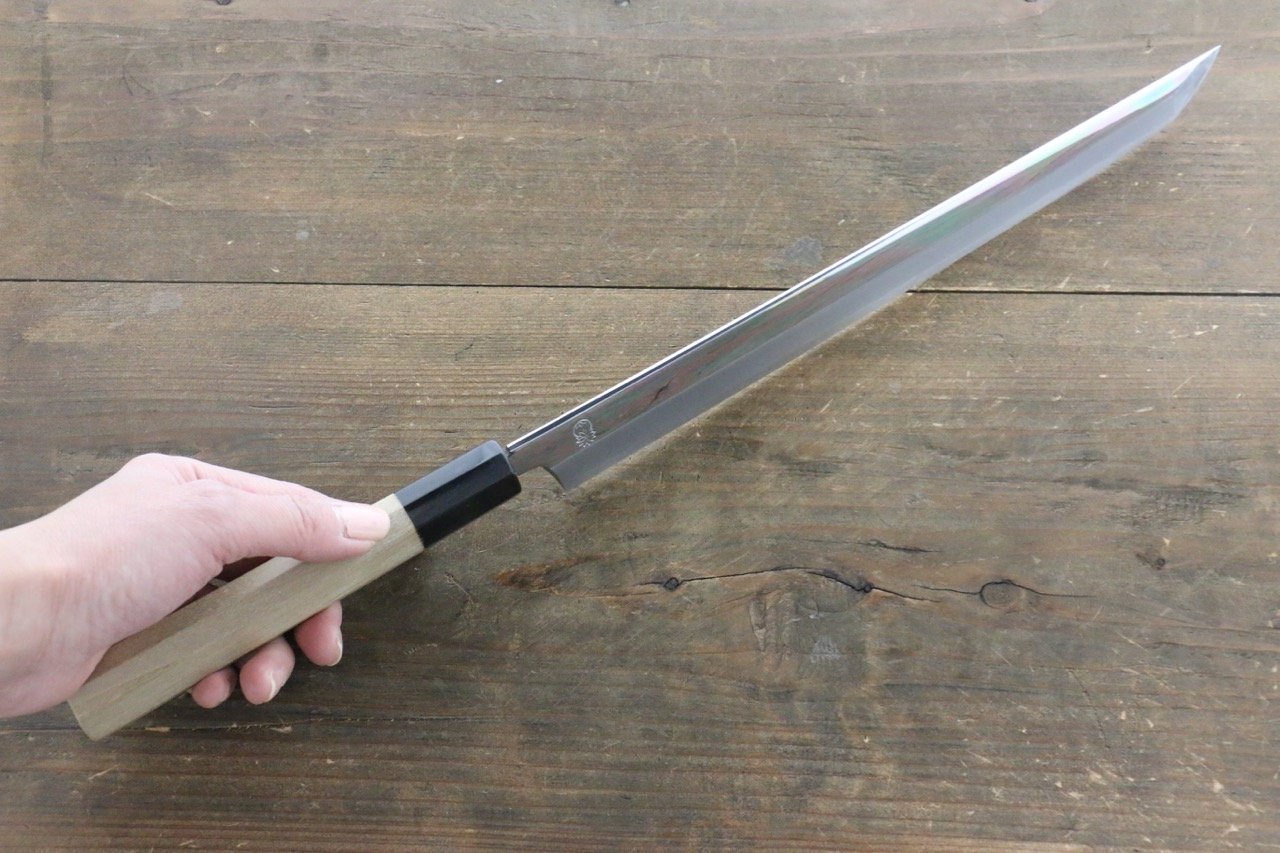 Choyo White Steel Mirrored Sakimaru Takohiki Japanese Chef Knife 270mm - Seisuke Knife