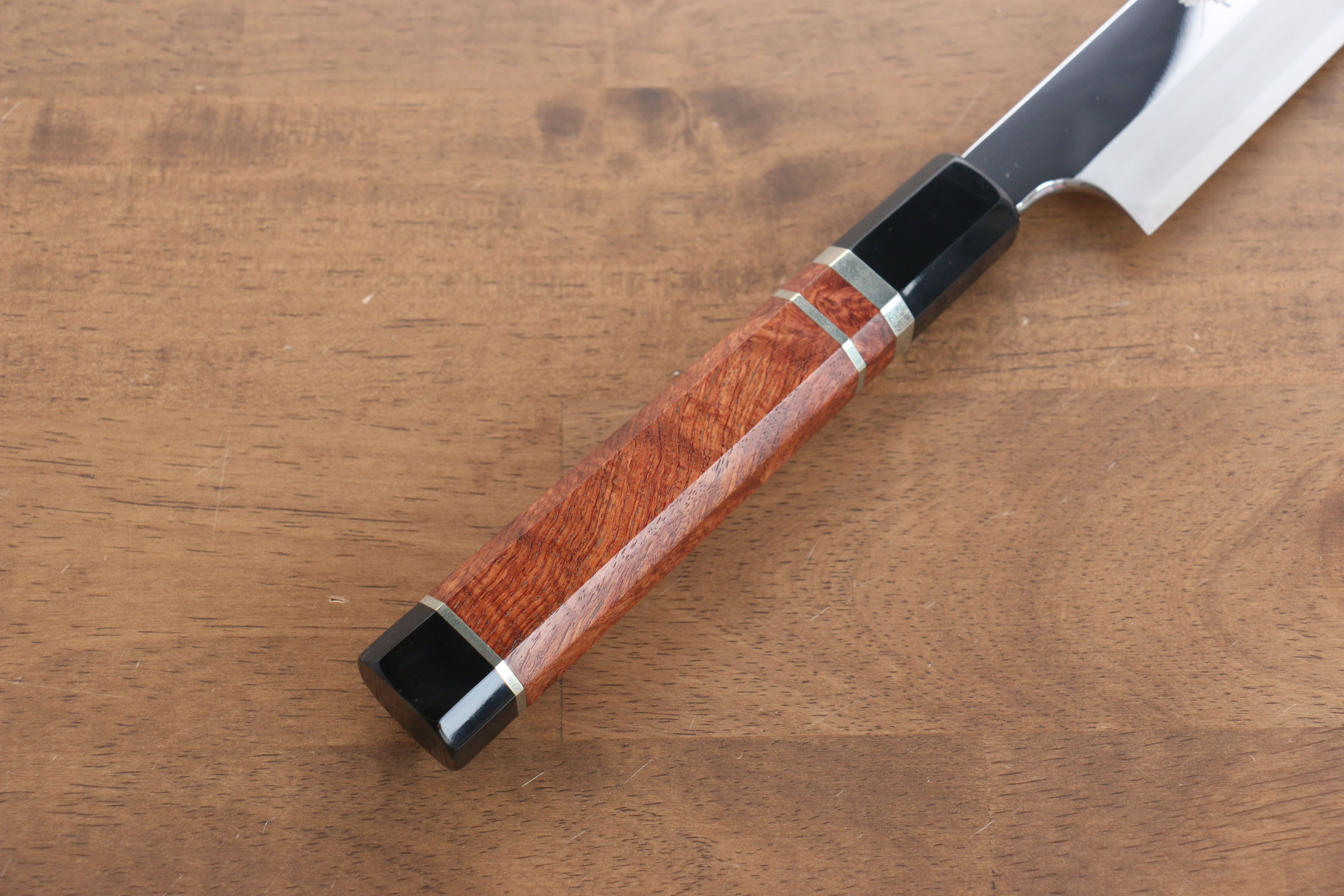 Yu Kurosaki Blue Steel No.2 Mirrored Finish Yanagiba 300mm Chinese Quince Handle - Seisuke Knife