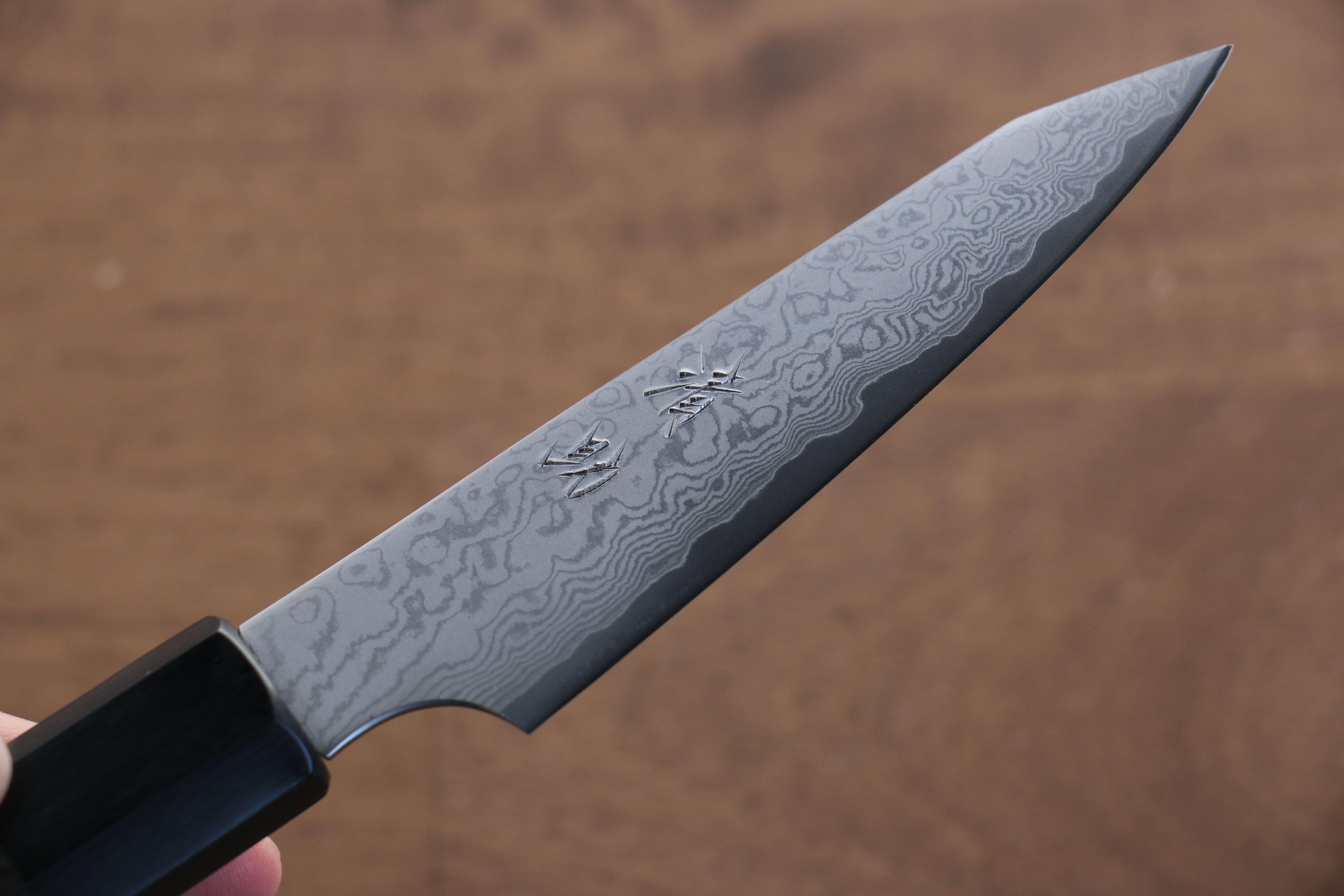 Seisuke VG10 33 Layer Damascus Kiritsuke Petty-Utility 105mm Gray Pakkawood Handle - Seisuke Knife