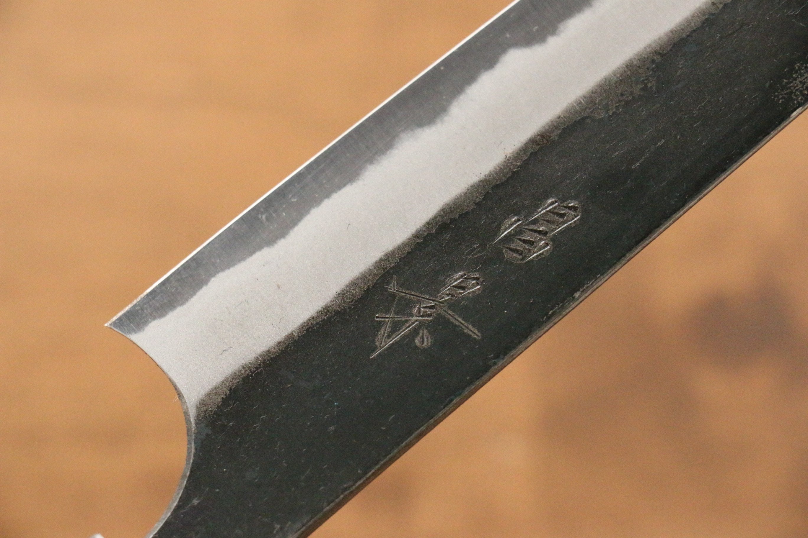 Masakage Mizu Blue Steel No.2 Black Finished Sujihiki 270mm with American Cherry Handle - Seisuke Knife