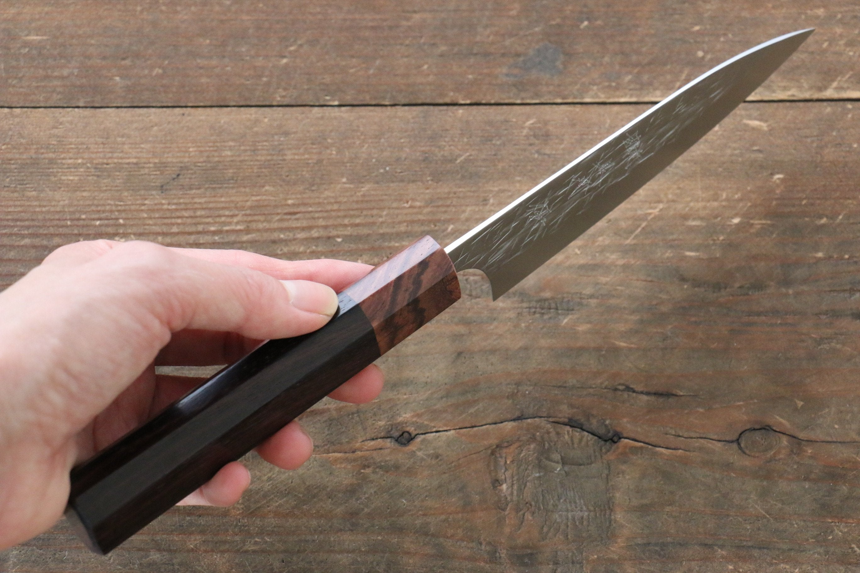 Yu Kurosaki Raijin Cobalt Special Steel Hammered Petty-Utility 120mm - Seisuke Knife