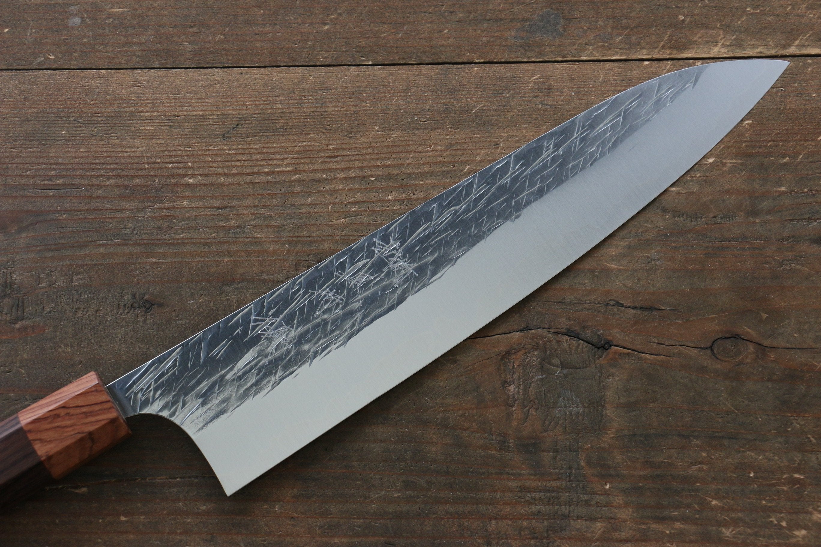Yu Kurosaki Raijin Cobalt Special Steel Hammered Gyuto 240mm - Seisuke Knife