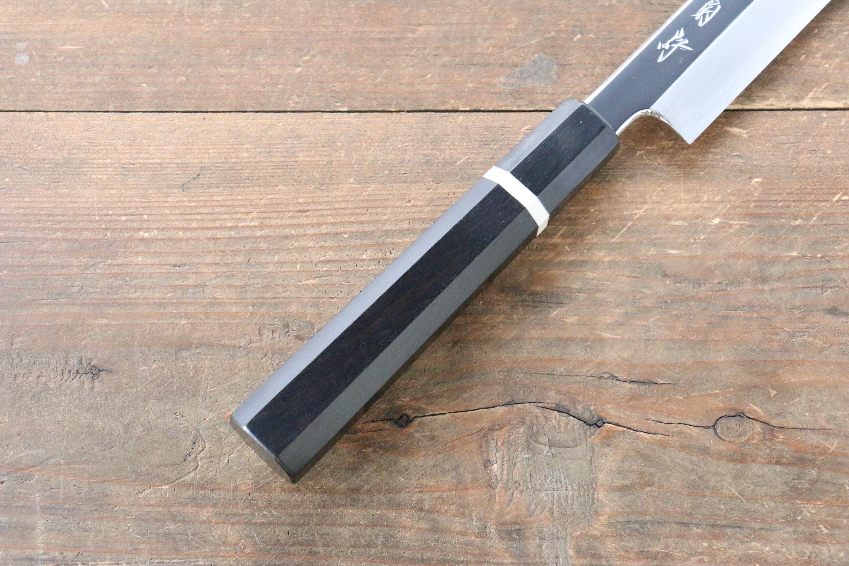 Sakai Kikumori SG2 Mirrored Finish Kiritsuke Yanagiba 300mm Ebony Wood Handle - Seisuke Knife