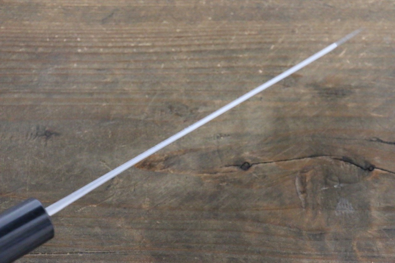 Shungo Ogata White Steel No.2 Damascus Bunka 165mm Shitan Handle - Seisuke Knife
