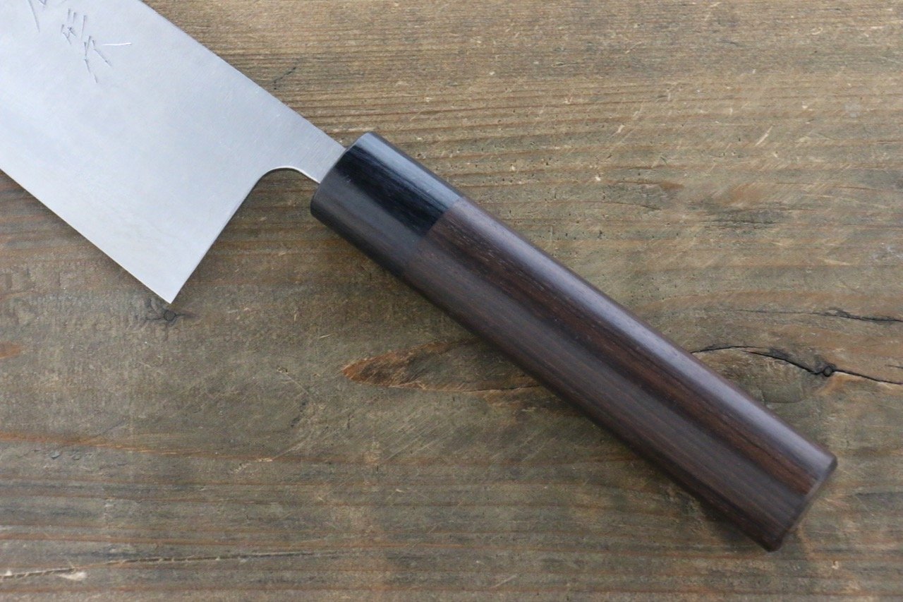 Shungo Ogata White Steel No.2 Damascus Gyuto 240mm Shitan Handle - Seisuke Knife