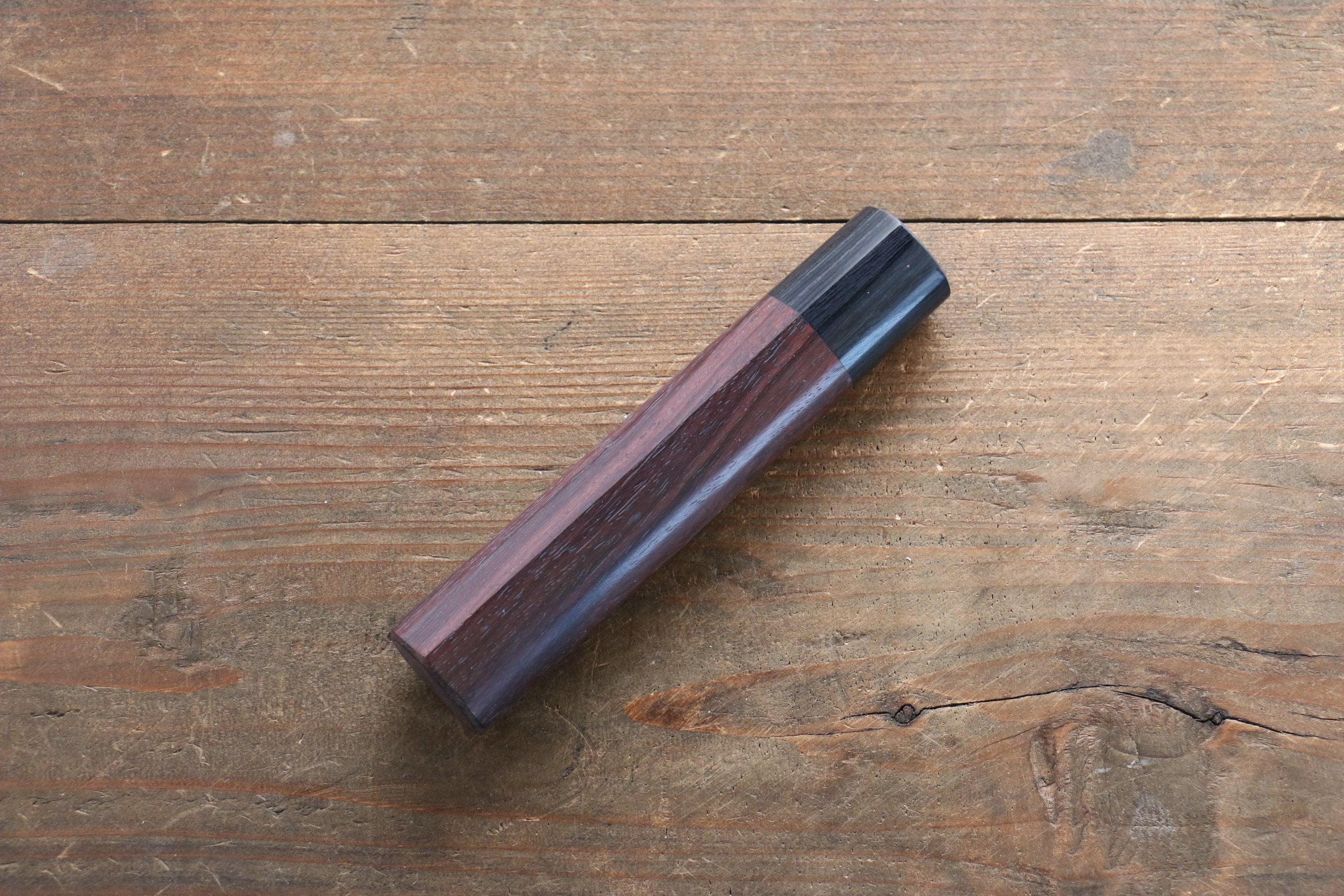 D-Shaped Shitan Rosewood Knife Handle (Nakiri 165mm) - Seisuke Knife