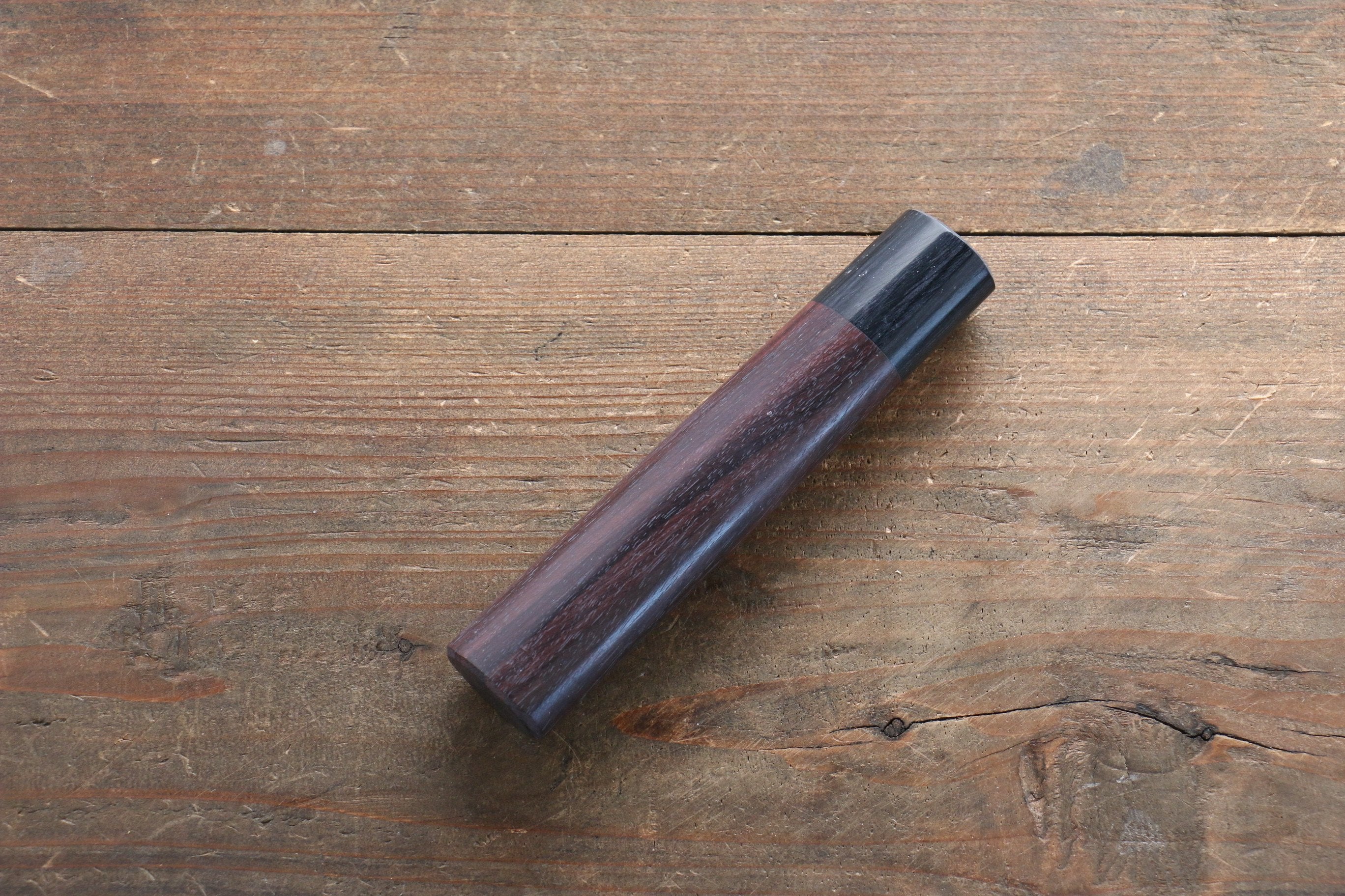 D-Shaped Shitan Rosewood Knife Handle (Nakiri 165mm) - Seisuke Knife
