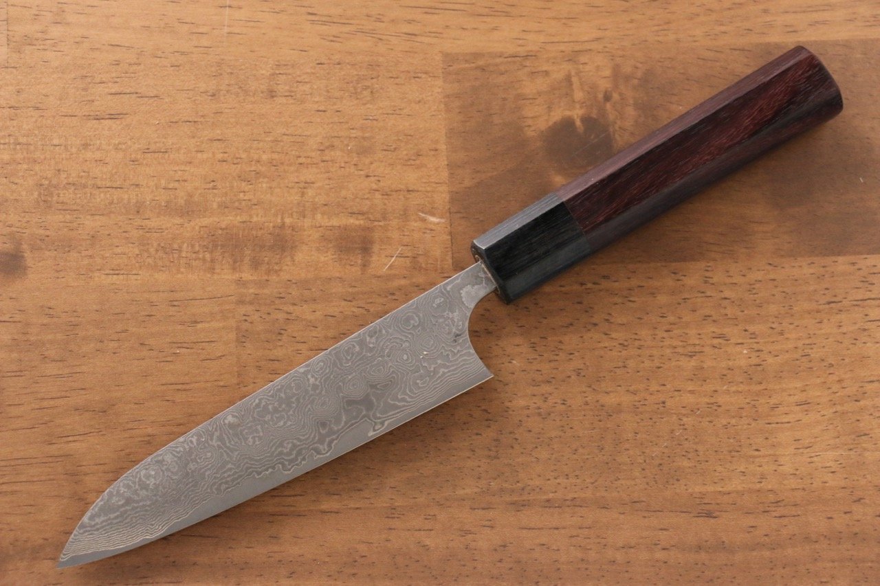 Masakage Kumo VG10 Damascus Petty-Utility 120mm Shitan Handle - Seisuke Knife