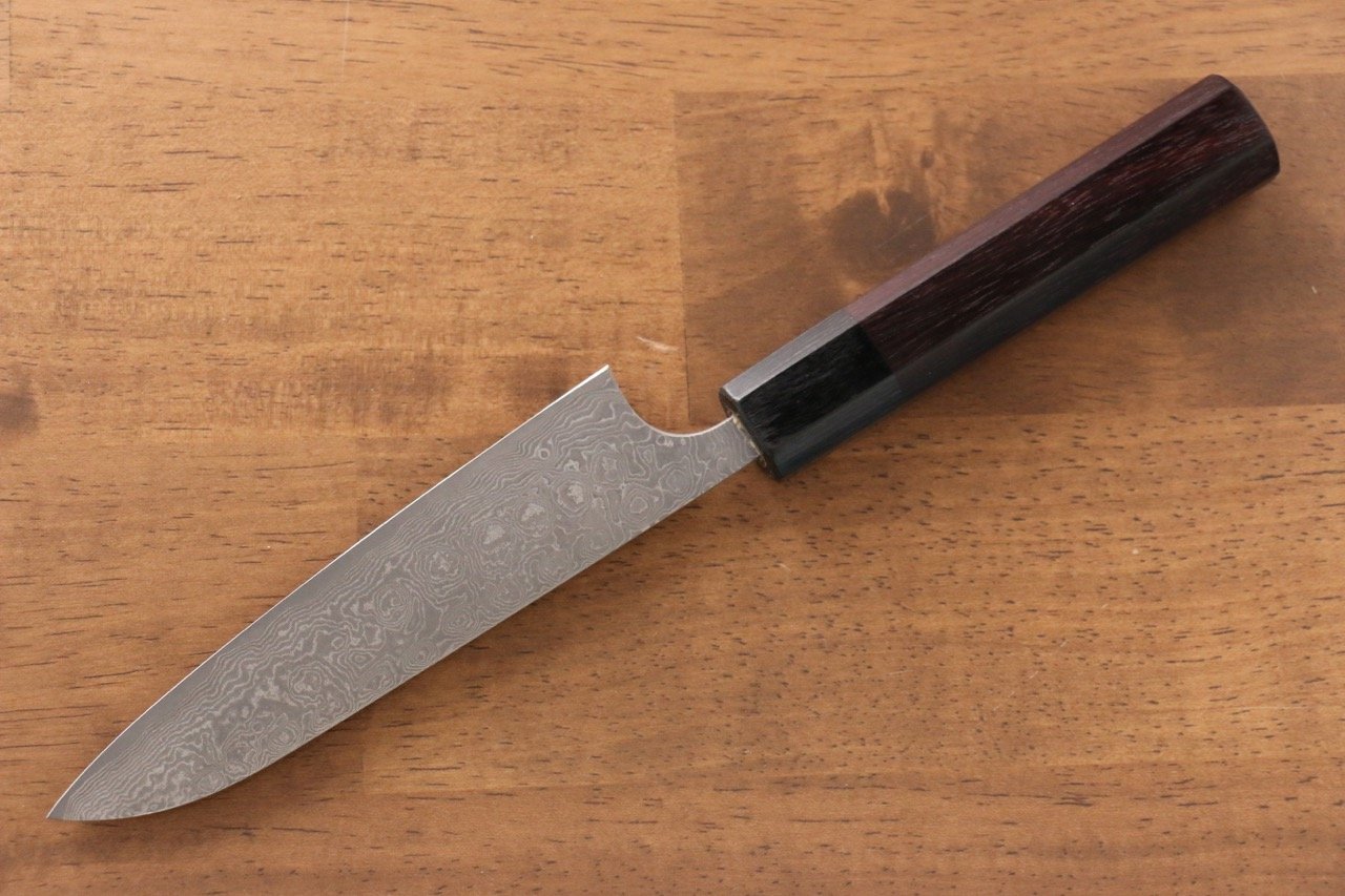 Masakage Kumo VG10 Damascus Petty-Utility 120mm Shitan Handle - Seisuke Knife