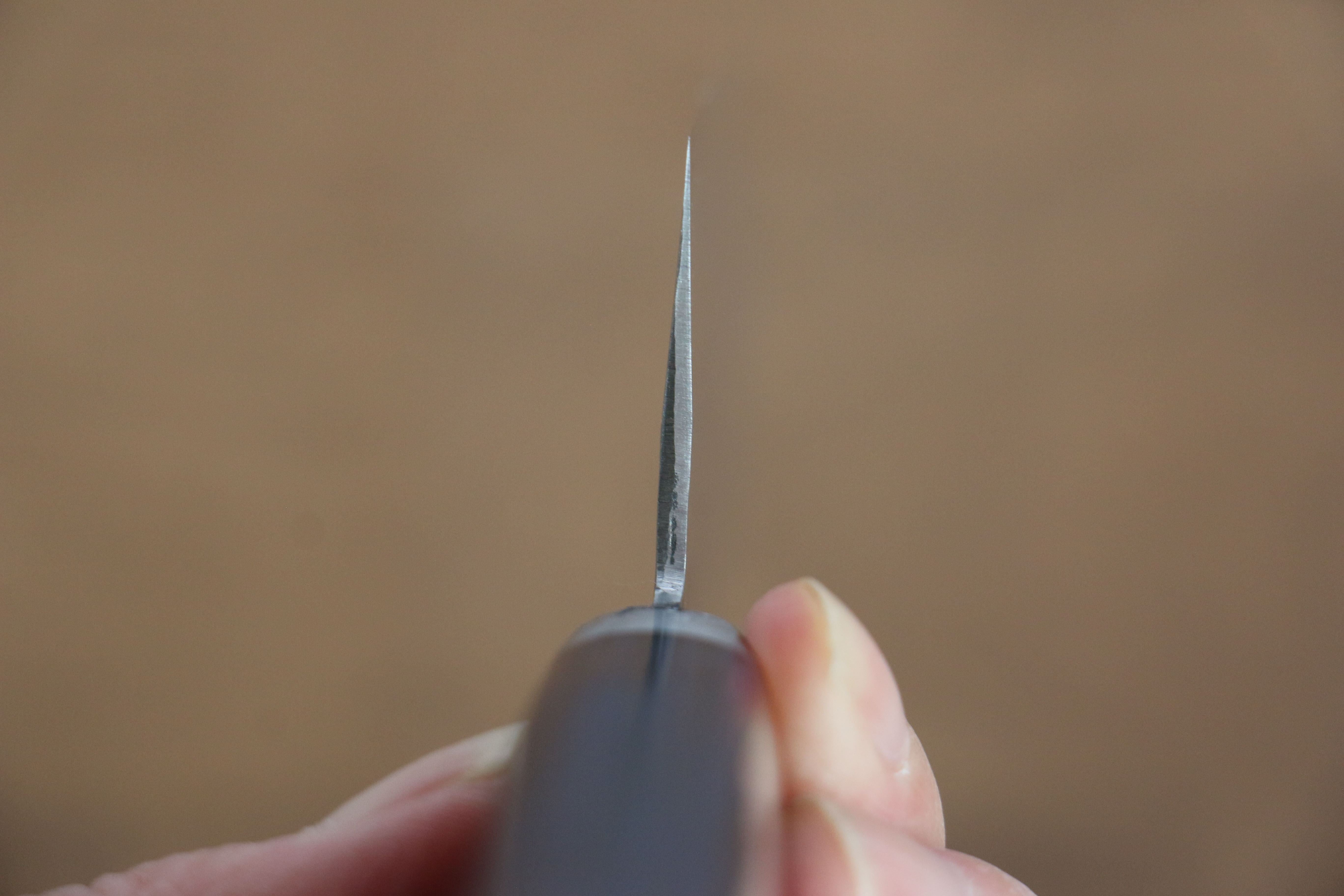 Kunihira Kokuryu VG10 Hammered Santoku 170mm Blue Pakka wood Handle - Seisuke Knife