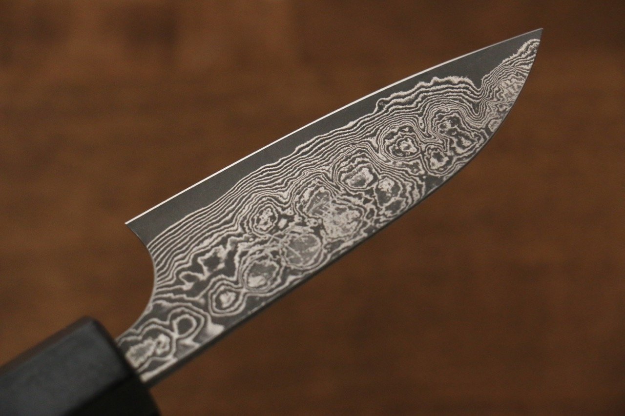 Masakage Kumo VG10 Damascus Petty-Utility 75mm Shitan Handle - Seisuke Knife