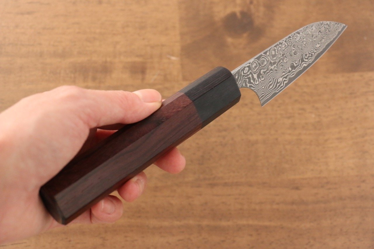 Masakage Kumo VG10 Damascus Petty-Utility 75mm Shitan Handle - Seisuke Knife