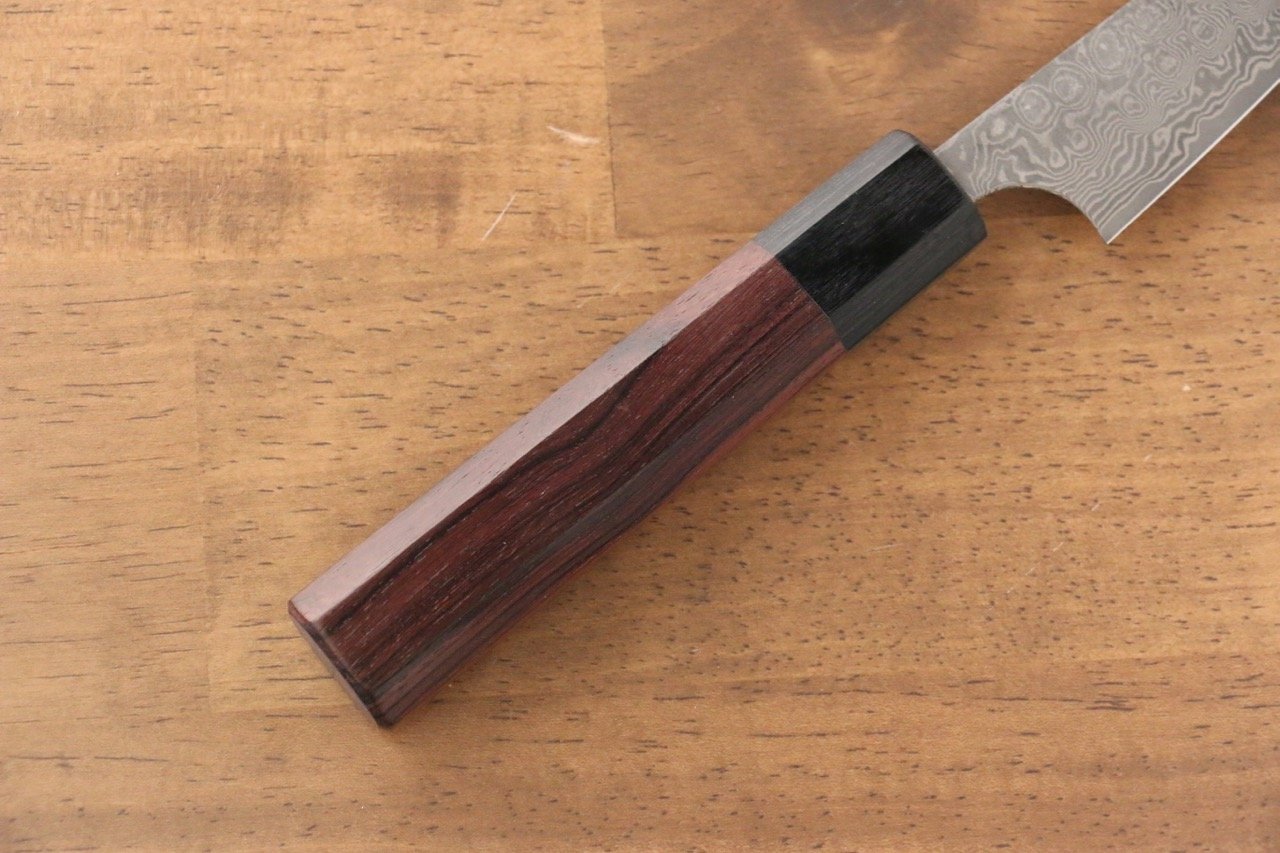 Masakage Kumo VG10 Damascus Petty-Utility 75mm Shitan Handle - Seisuke Knife