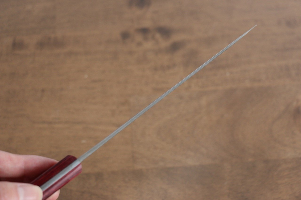 Nao Yamamoto VG10 Damascus Petty-Utility 150mm Red Pakkawood Handle - Seisuke Knife