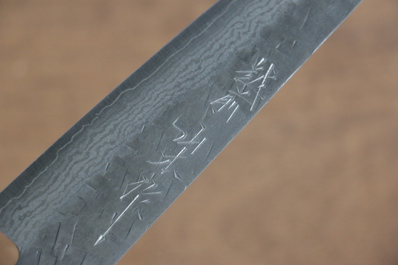 Nao Yamamoto VG10 Hammered Damascus Nashiji Petty-Utility 160mm Red Pakkawood Handle - Seisuke Knife