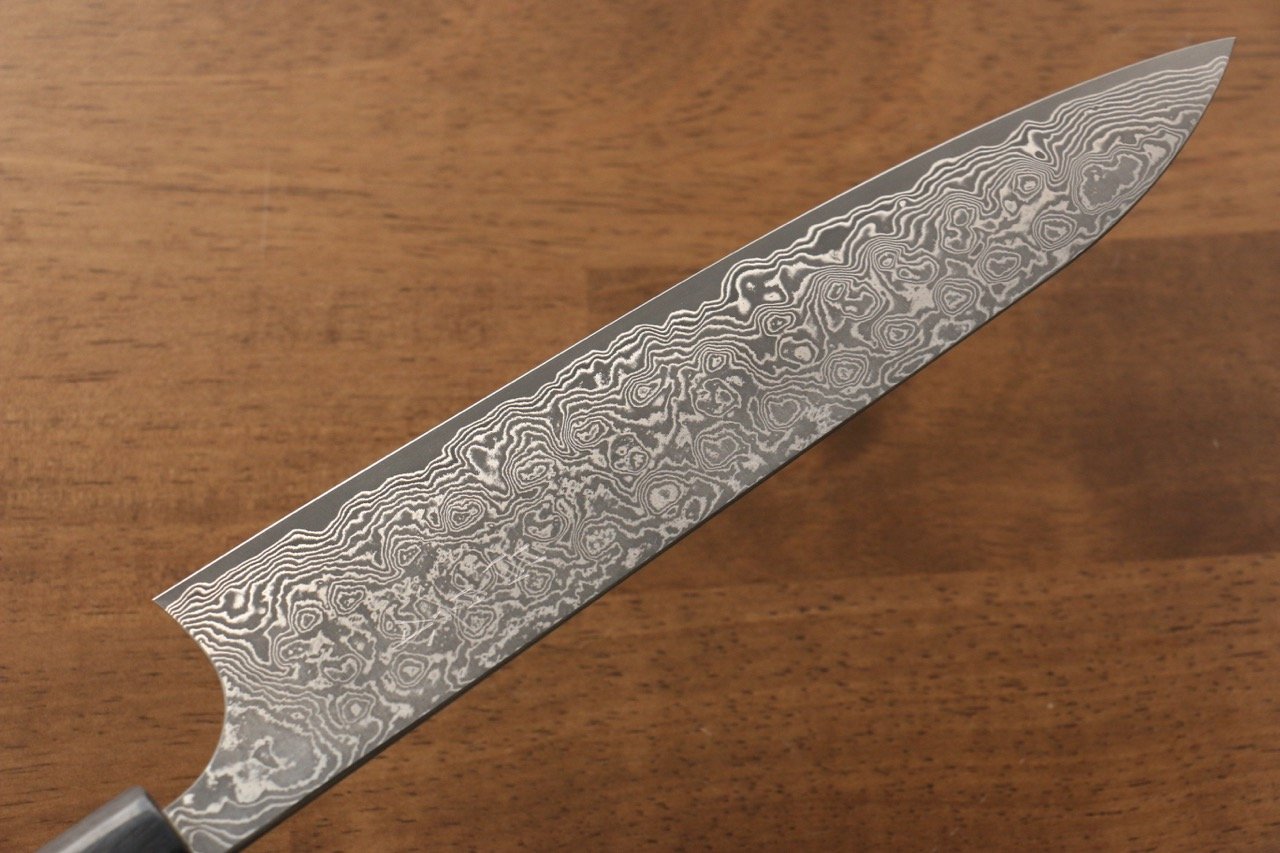 Masakage Kumo VG10 Damascus Gyuto 210mm Shitan Handle - Seisuke Knife