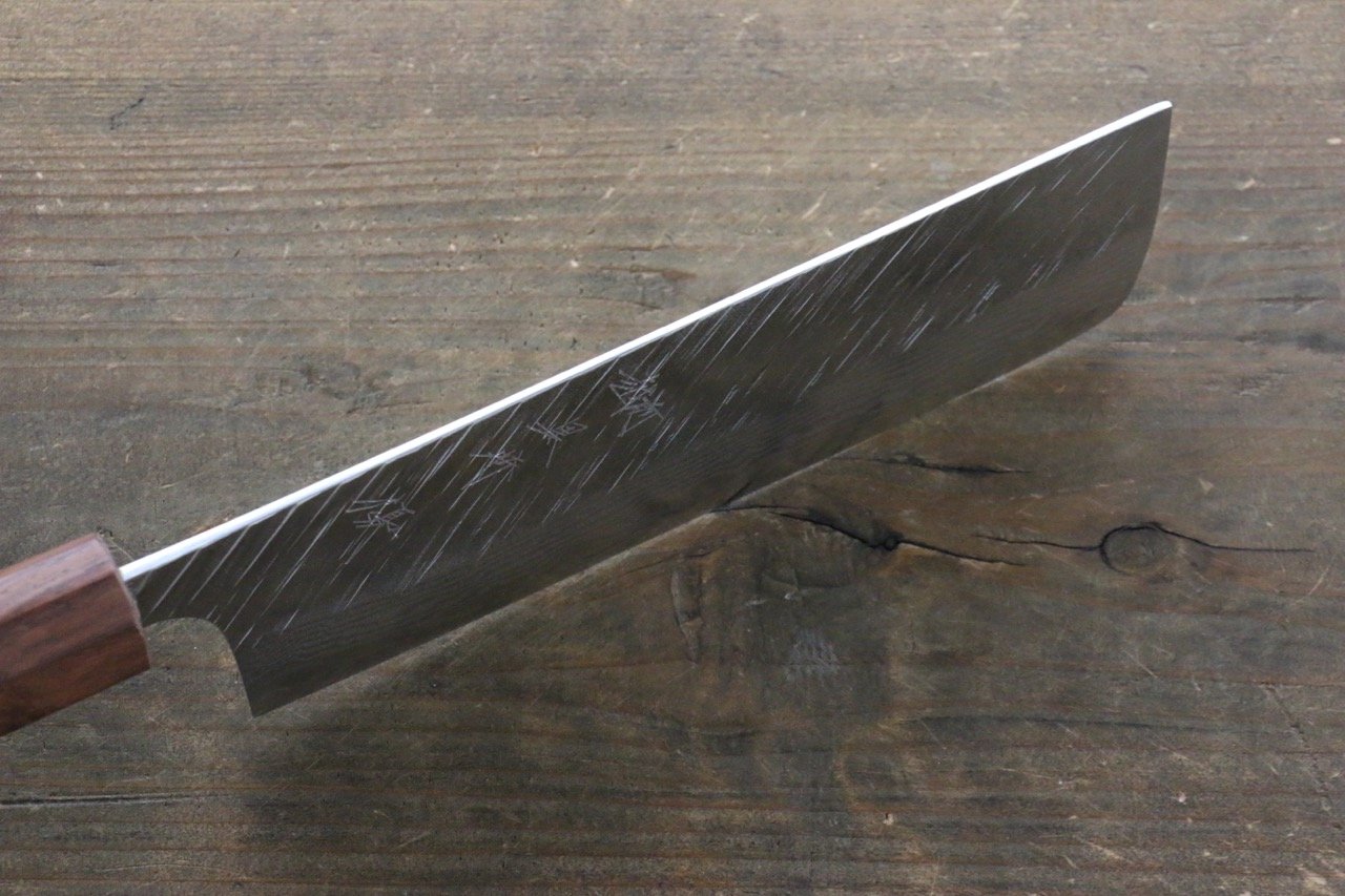 Yu Kurosaki Fujin VG10 Damascas Nakiri Japanese Chef Knife 165mm - Seisuke Knife