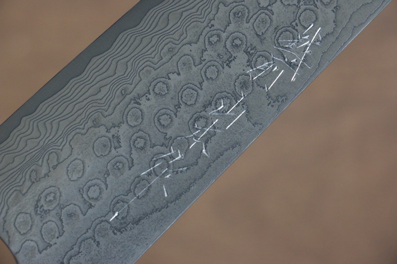 Nao Yamamoto SG2 Damascus Migaki Finished Gyuto 180mm Cherry Wood Handle - Seisuke Knife