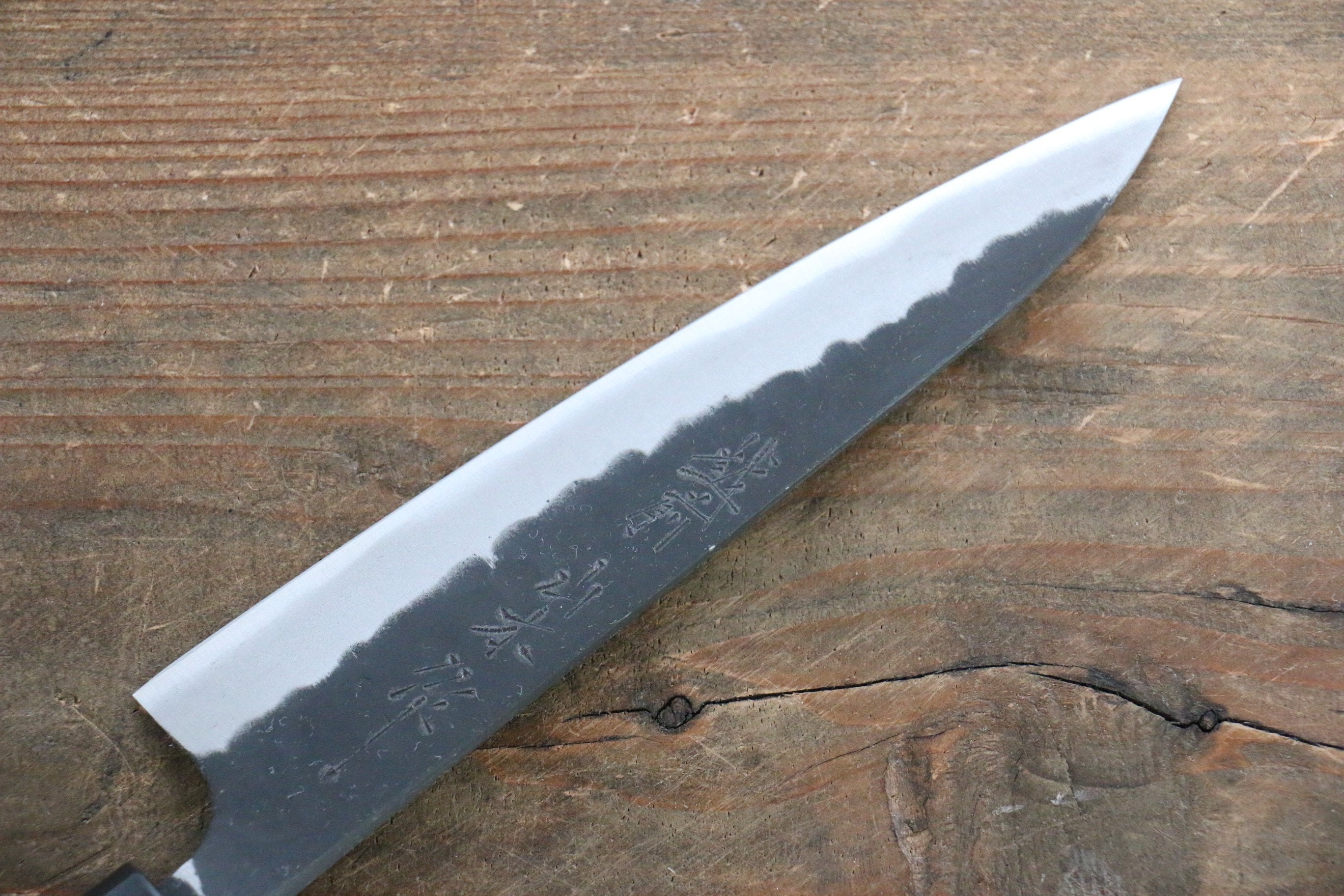 Nao Yamamoto Blue Super Kurouchi Petty-Utility 135mm Walnut Handle - Seisuke Knife