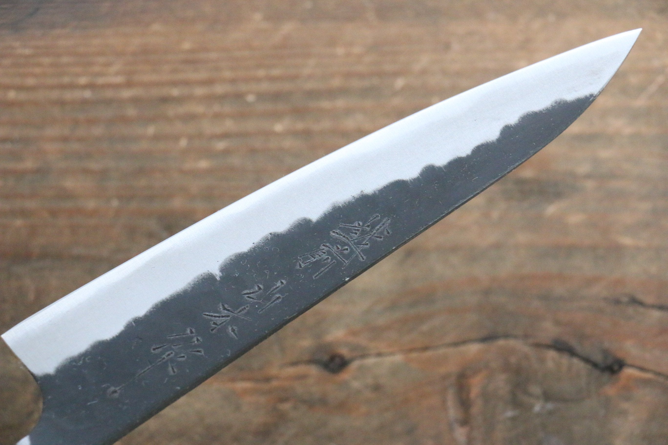 Nao Yamamoto Blue Super Kurouchi Petty-Utility 135mm Walnut Handle - Seisuke Knife