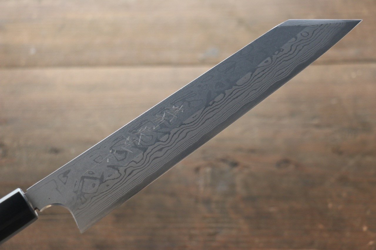 Hideo Kitaoka White Steel No.2 Damascus Kiritsuke Yanagiba Japanese Chef Knife 210mm - Seisuke Knife