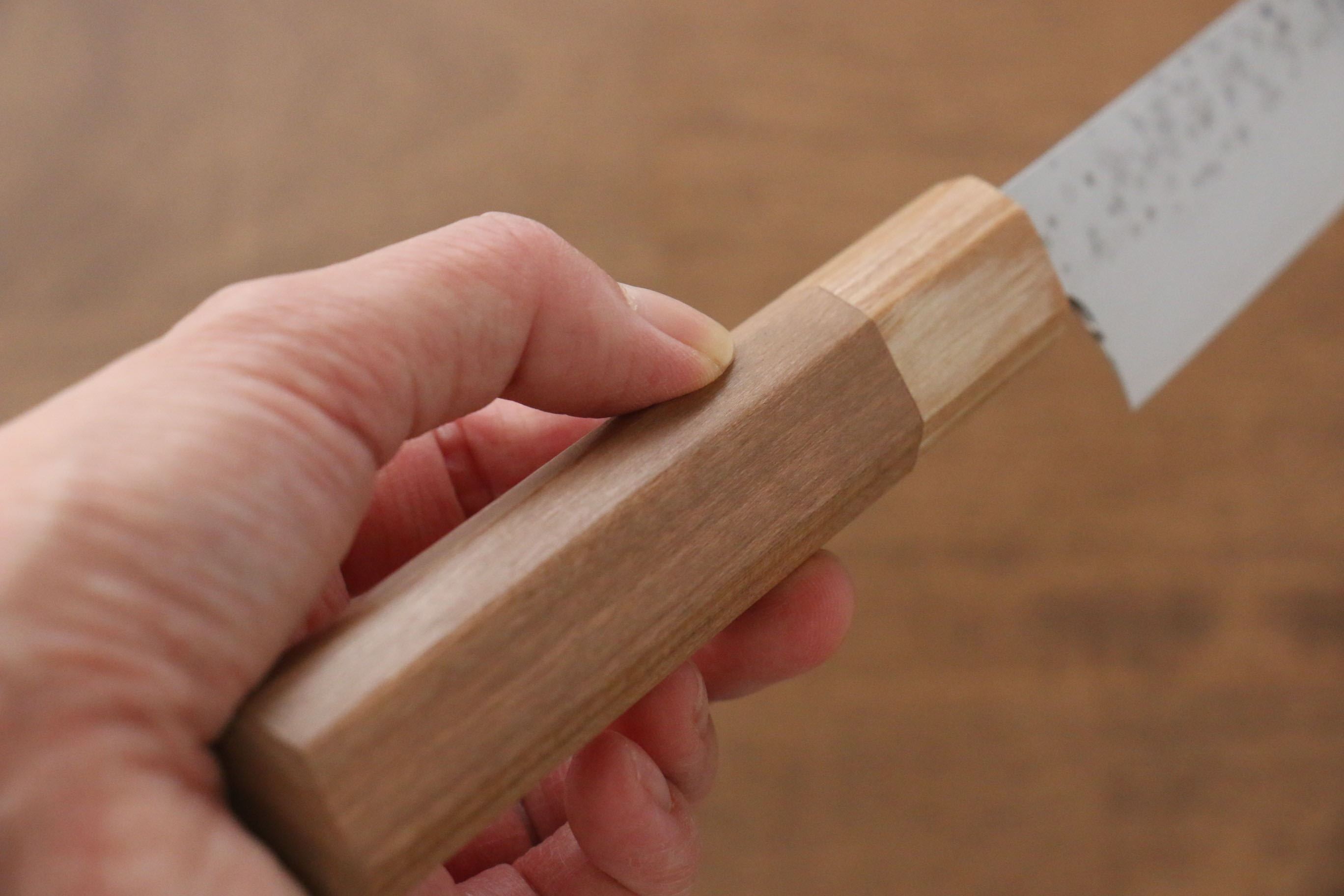 Makoto Kurosaki SG2 Hammered(Maru) Petty-Utility 135mm Cherry Wood Handle - Seisuke Knife
