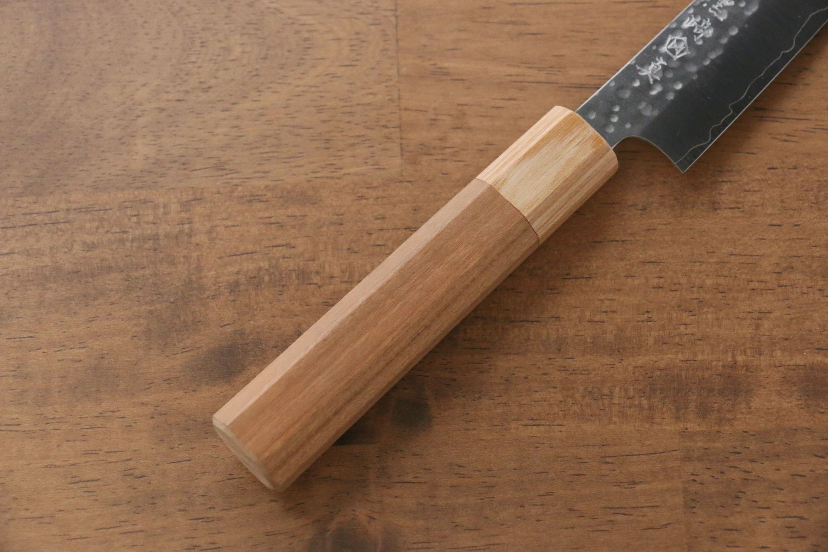 Makoto Kurosaki SG2 Hammered(Maru) Petty-Utility 135mm Cherry Wood Handle - Seisuke Knife