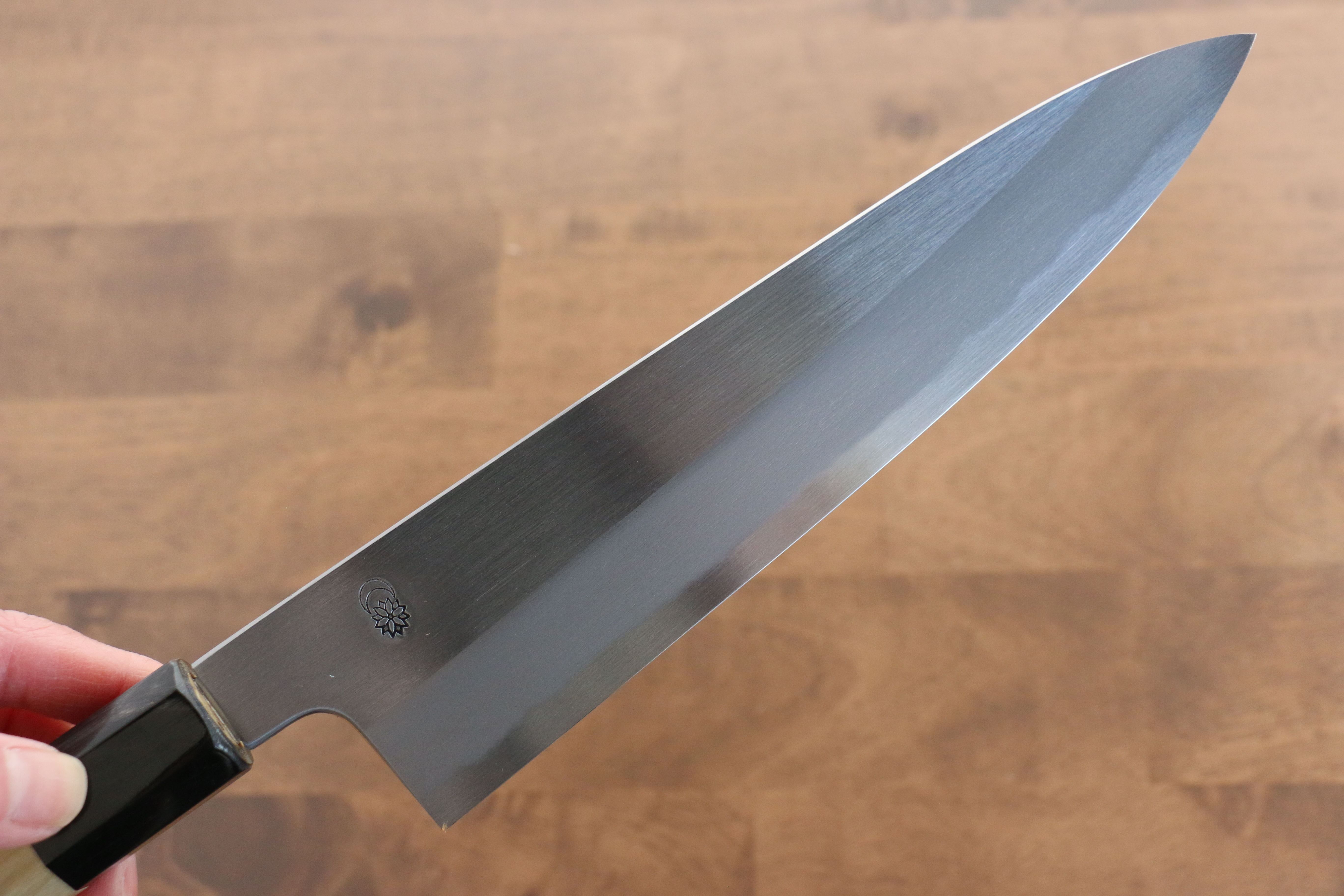 Kikuzuki White Steel No.2 Kasumitogi Gyuto 210mm Magnolia Handle - Seisuke Knife