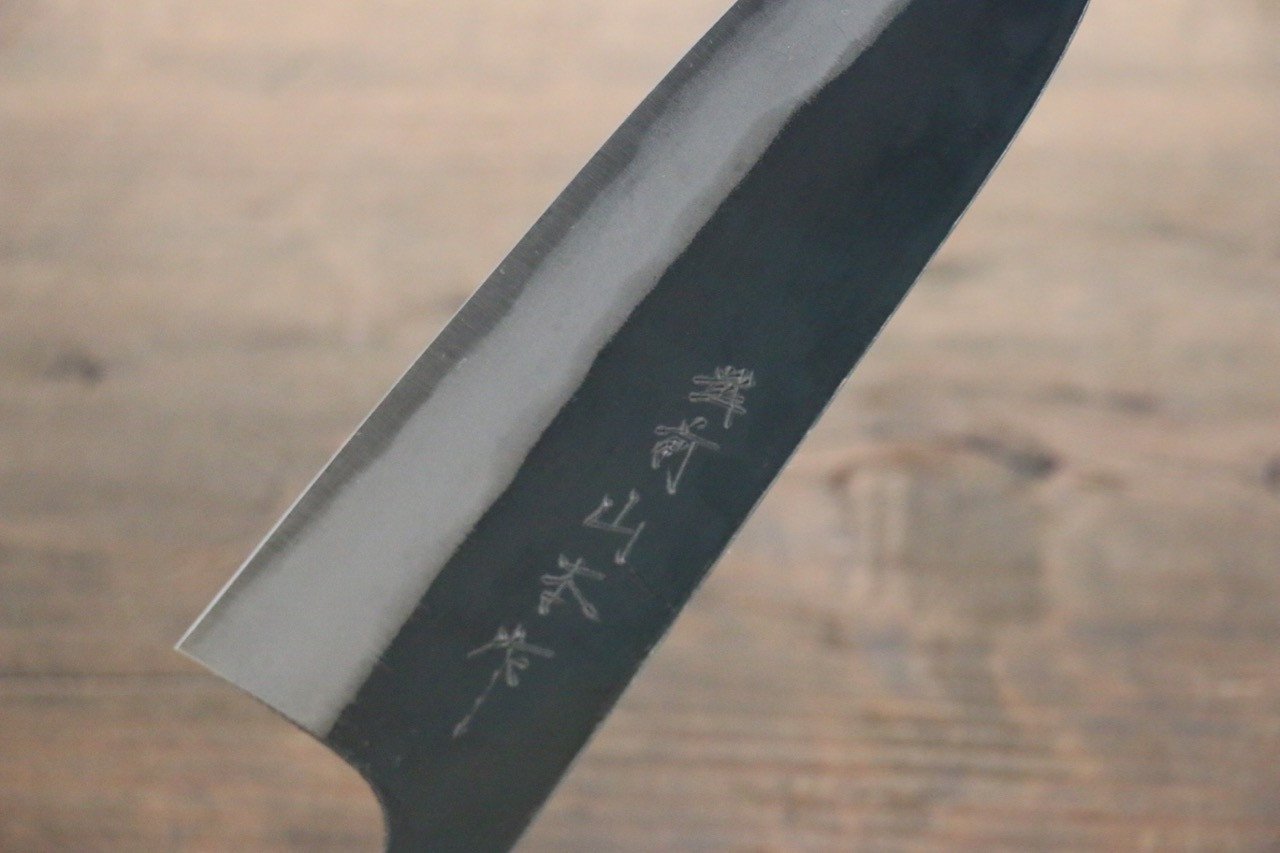 Yamamoto Blue Steel No.2 Kurouchi Santoku Japanese Chef Knife 165mm - Seisuke Knife