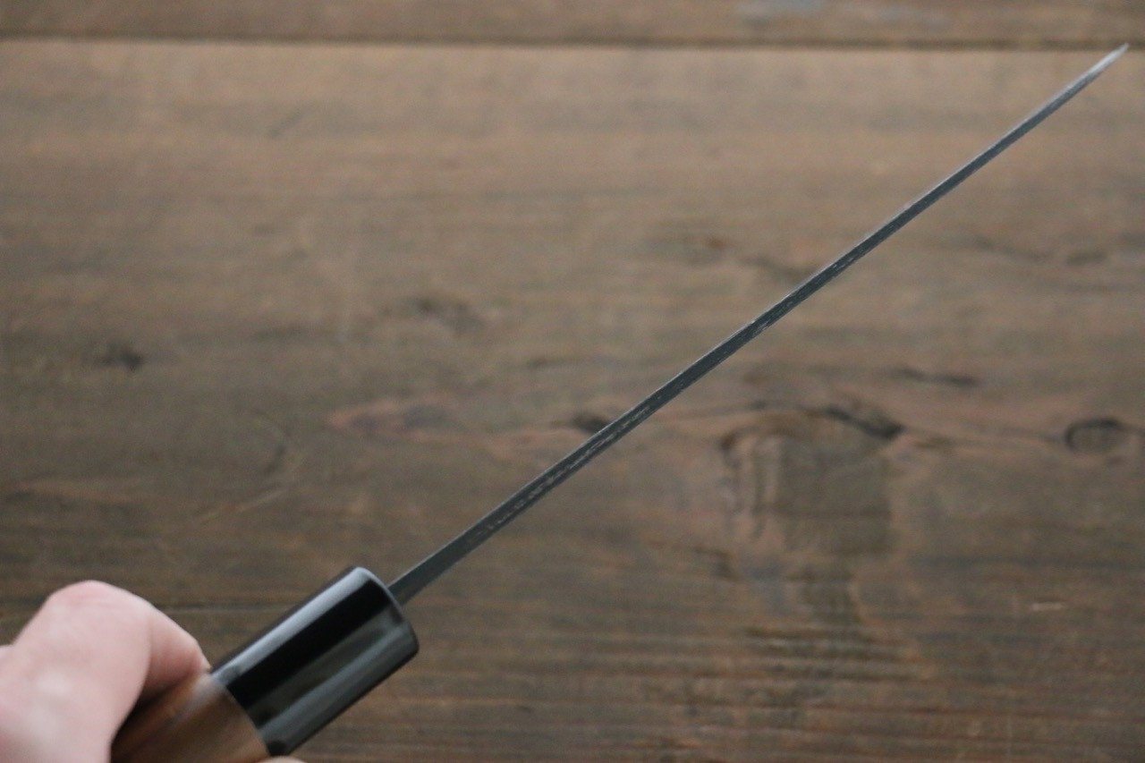 Yamamoto Blue Steel No.2 Kurouchi Santoku Japanese Chef Knife 165mm - Seisuke Knife
