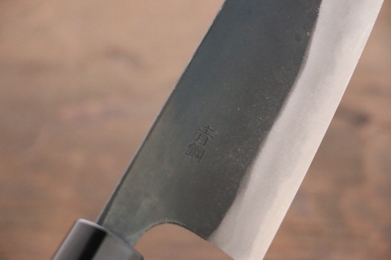 Yamamoto Blue Steel No.2 Kurouchi Small Santoku Japanese Chef Knife 150mm - Seisuke Knife