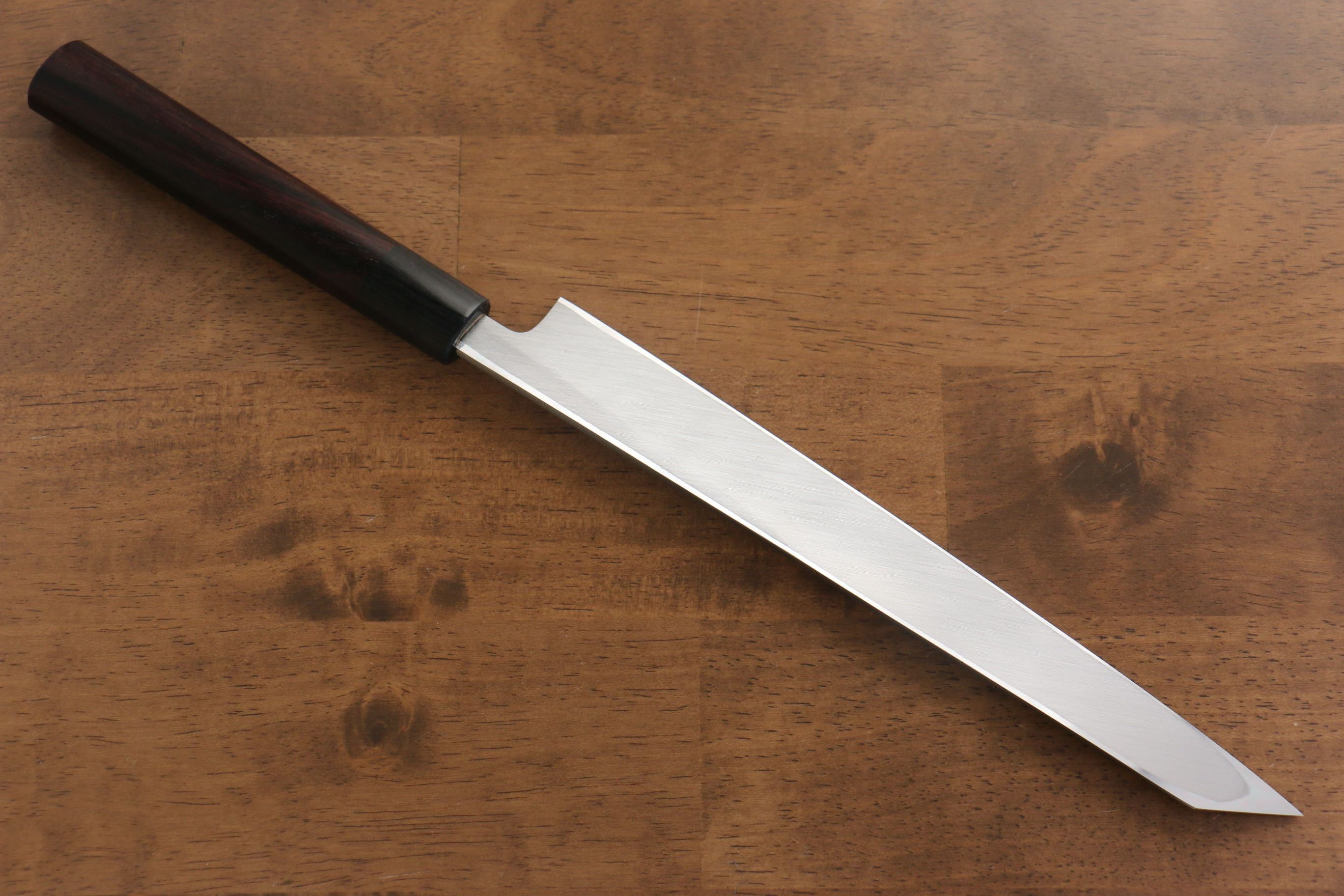 Jikko White Steel No.2 Kiritsuke Yanagiba 240mm Shitan Handle - Seisuke Knife