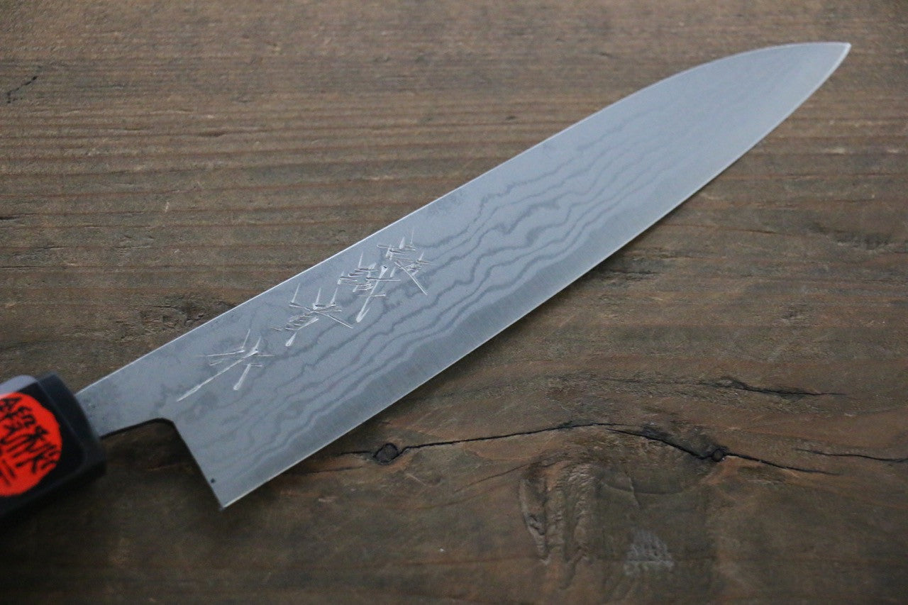 Shigeki Tanaka Blue Steel No.2 Damascas Petty-Utility 150mm Walnut Handle - Seisuke Knife
