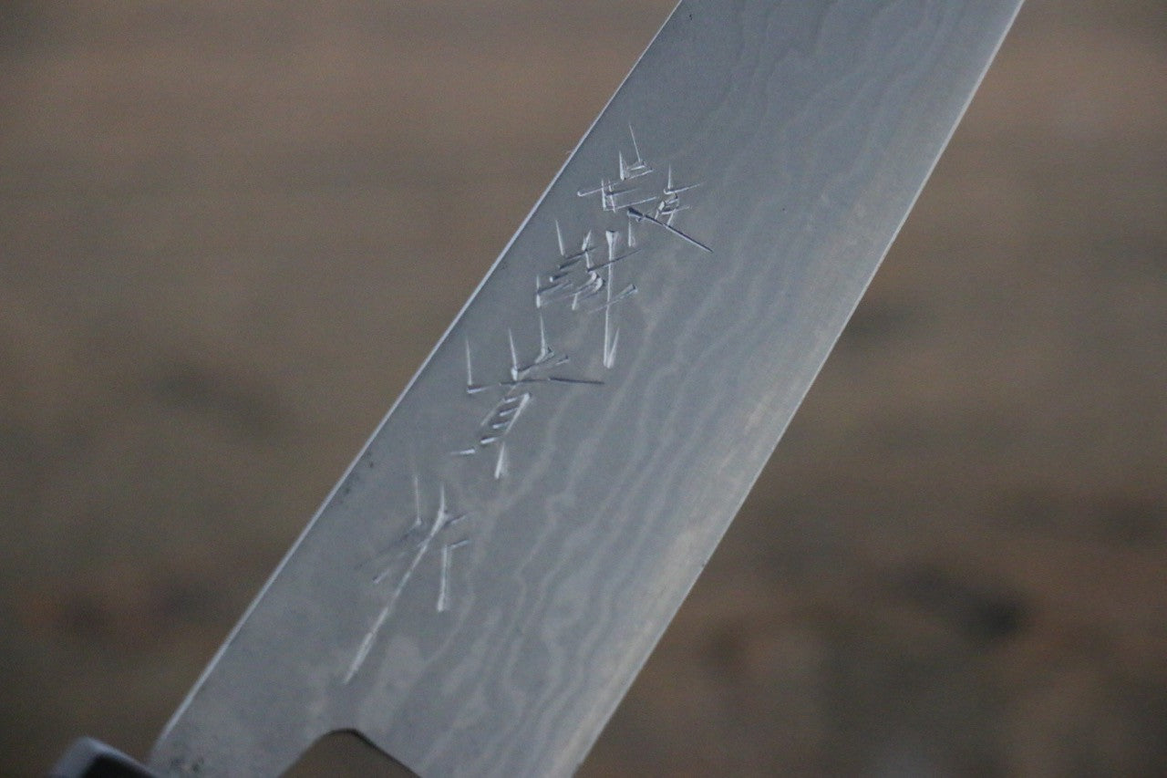 Shigeki Tanaka Blue Steel No.2 Damascas Petty-Utility 150mm Walnut Handle - Seisuke Knife