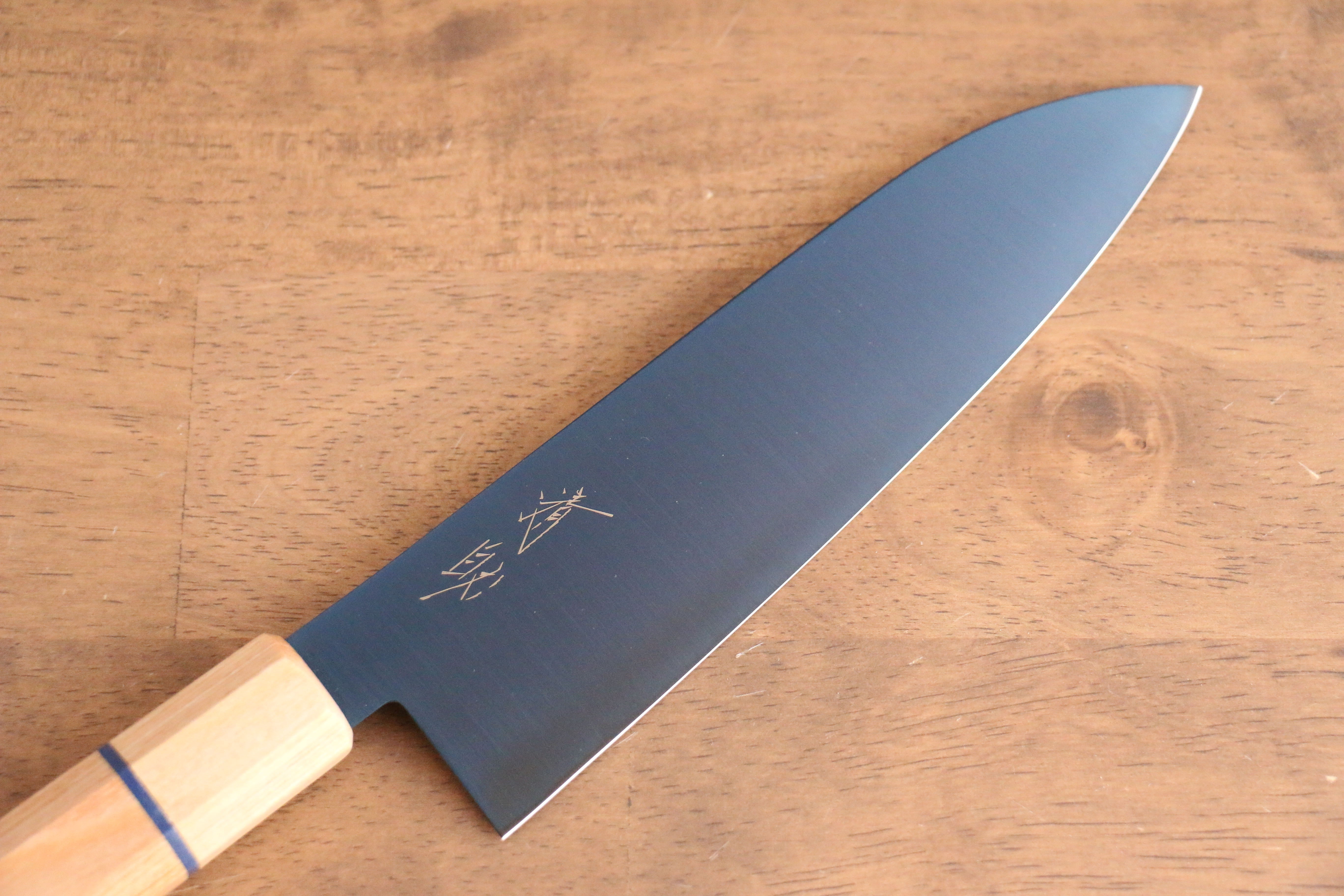 Seisuke SK-85 Ion plating Santoku 180mm White wood Handle - Seisuke Knife